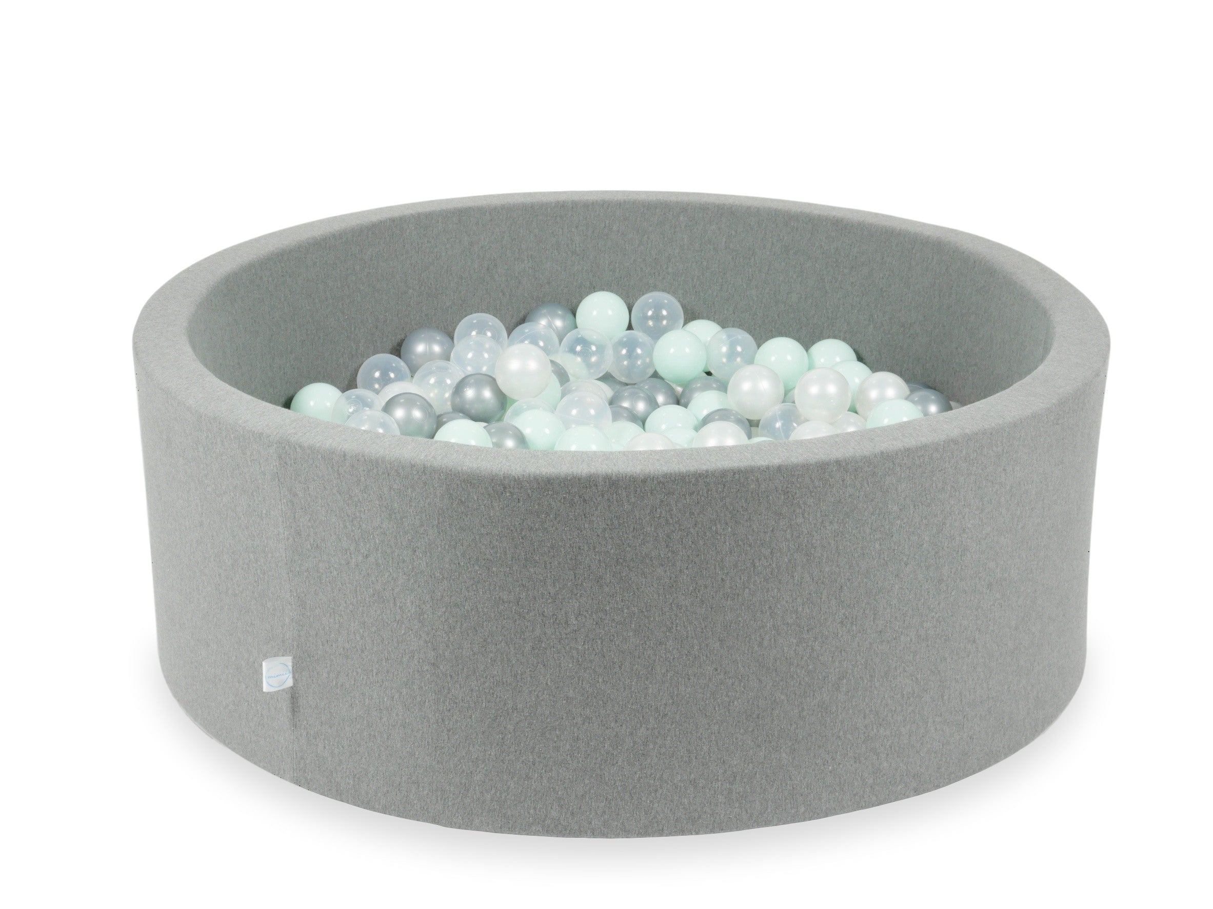 Ball pit with balls 110 × 40 cm grey with 500 balls