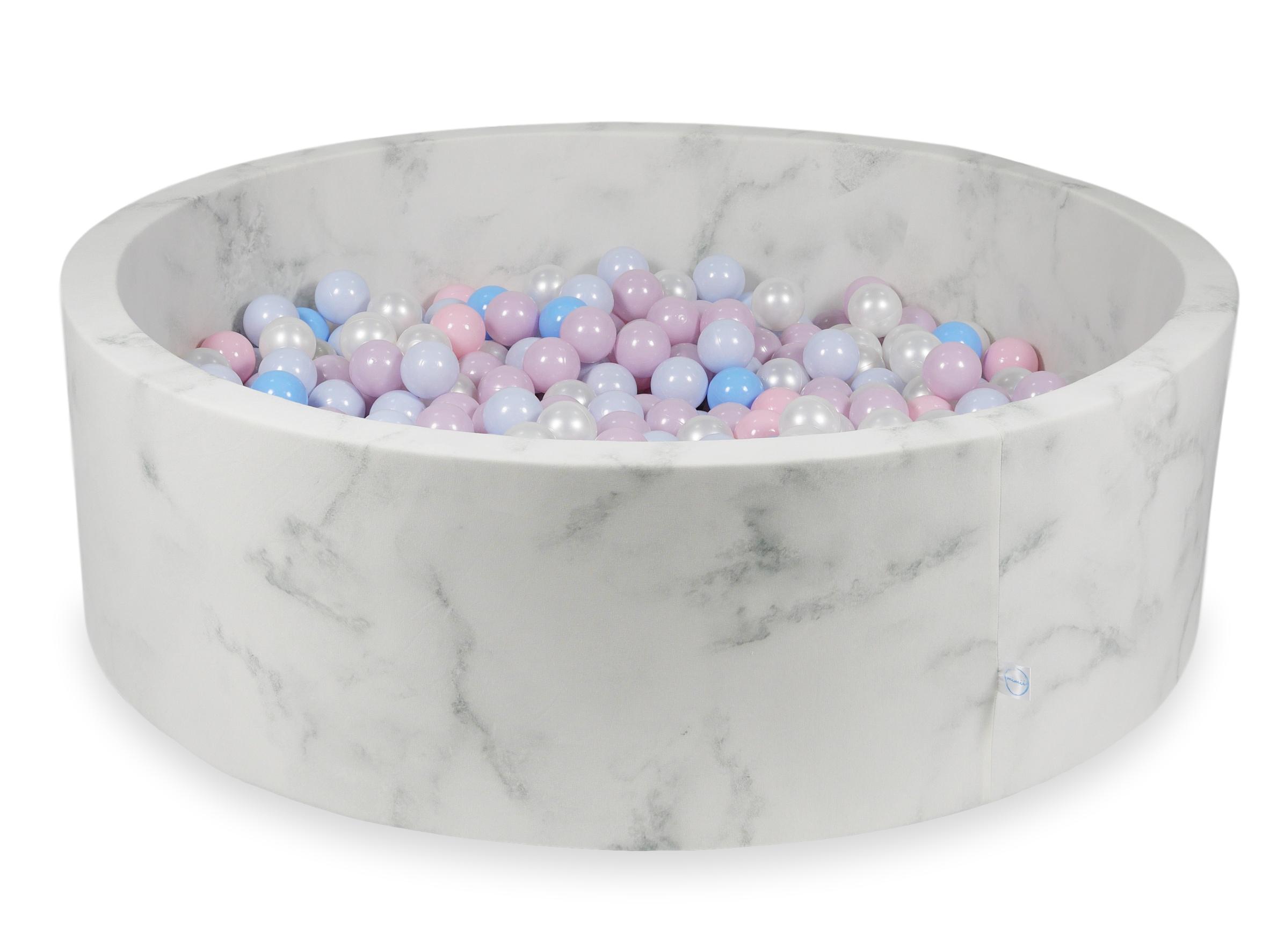 Ball pit with balls 130 × 40 cm velvet with 700 balls