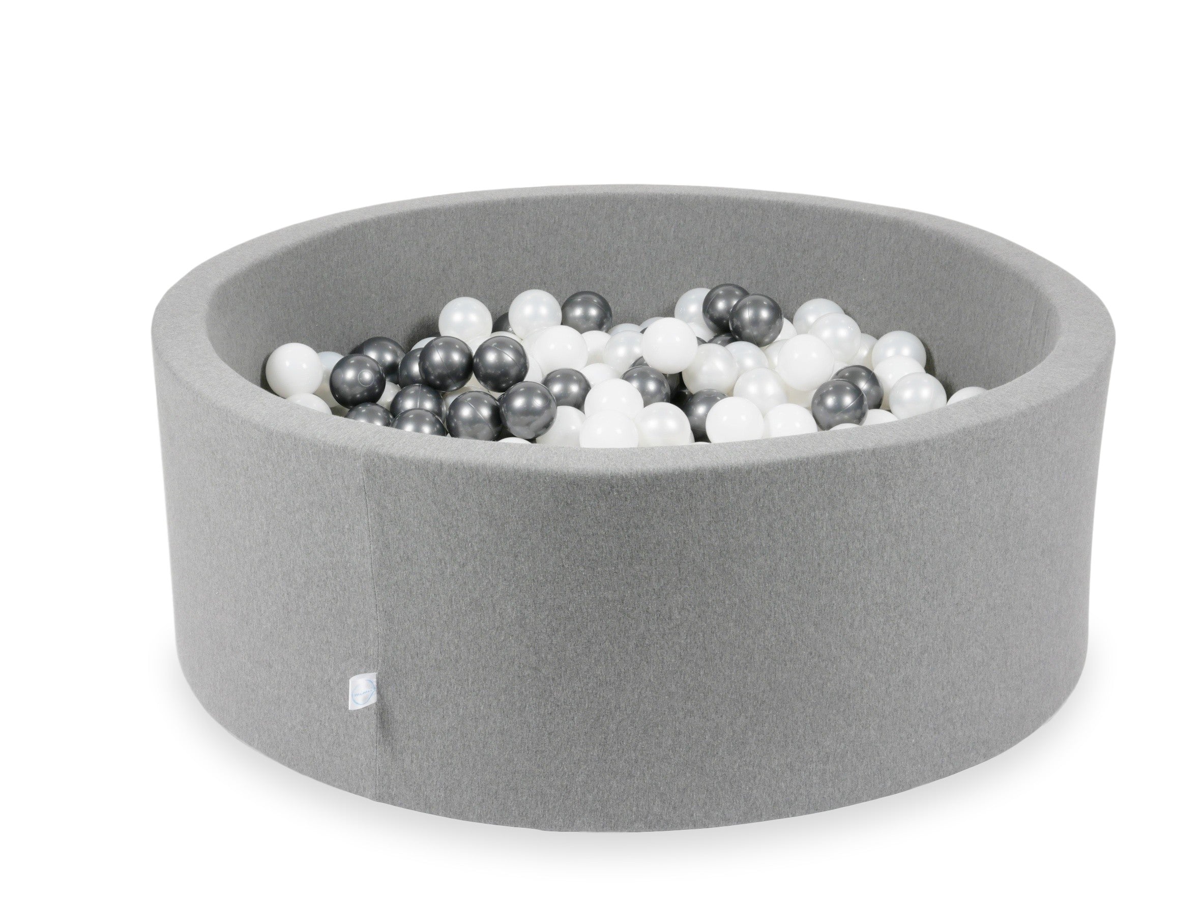 Ball pit with balls 110 × 40 cm grey with 500 balls