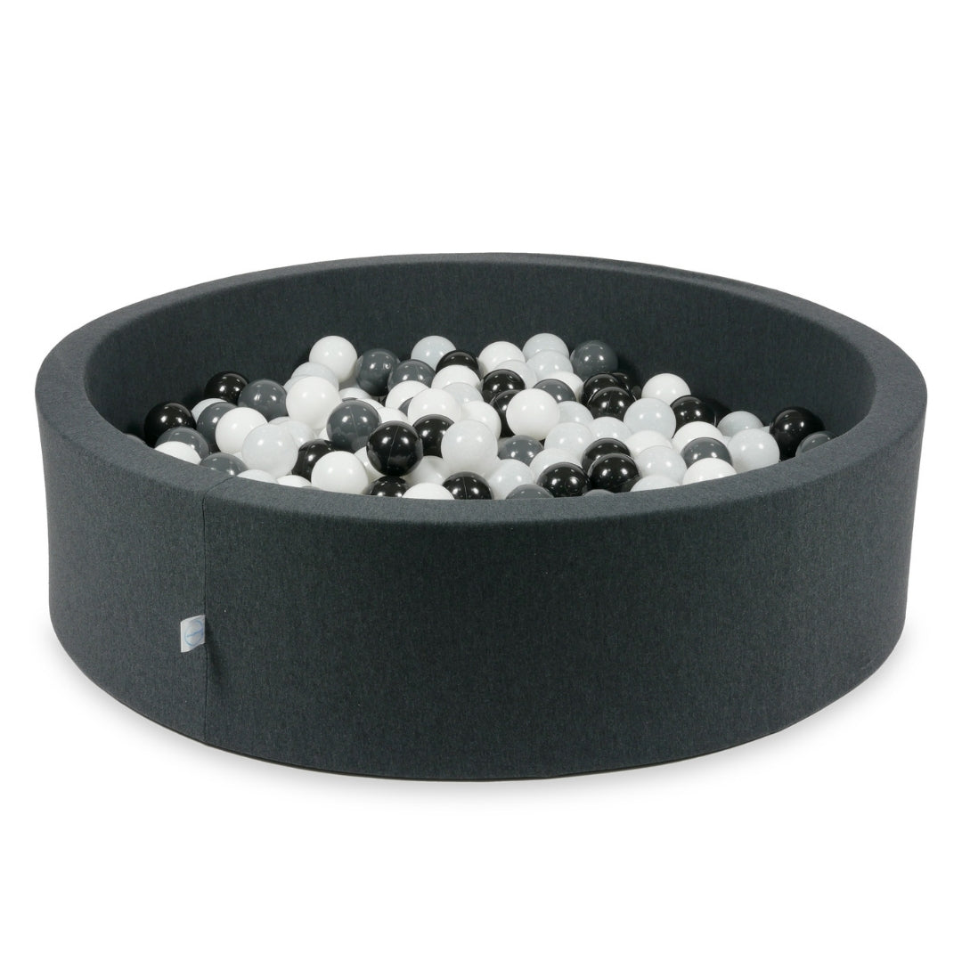 Ball pit with balls 110 × 30 cm graphite with 400 balls