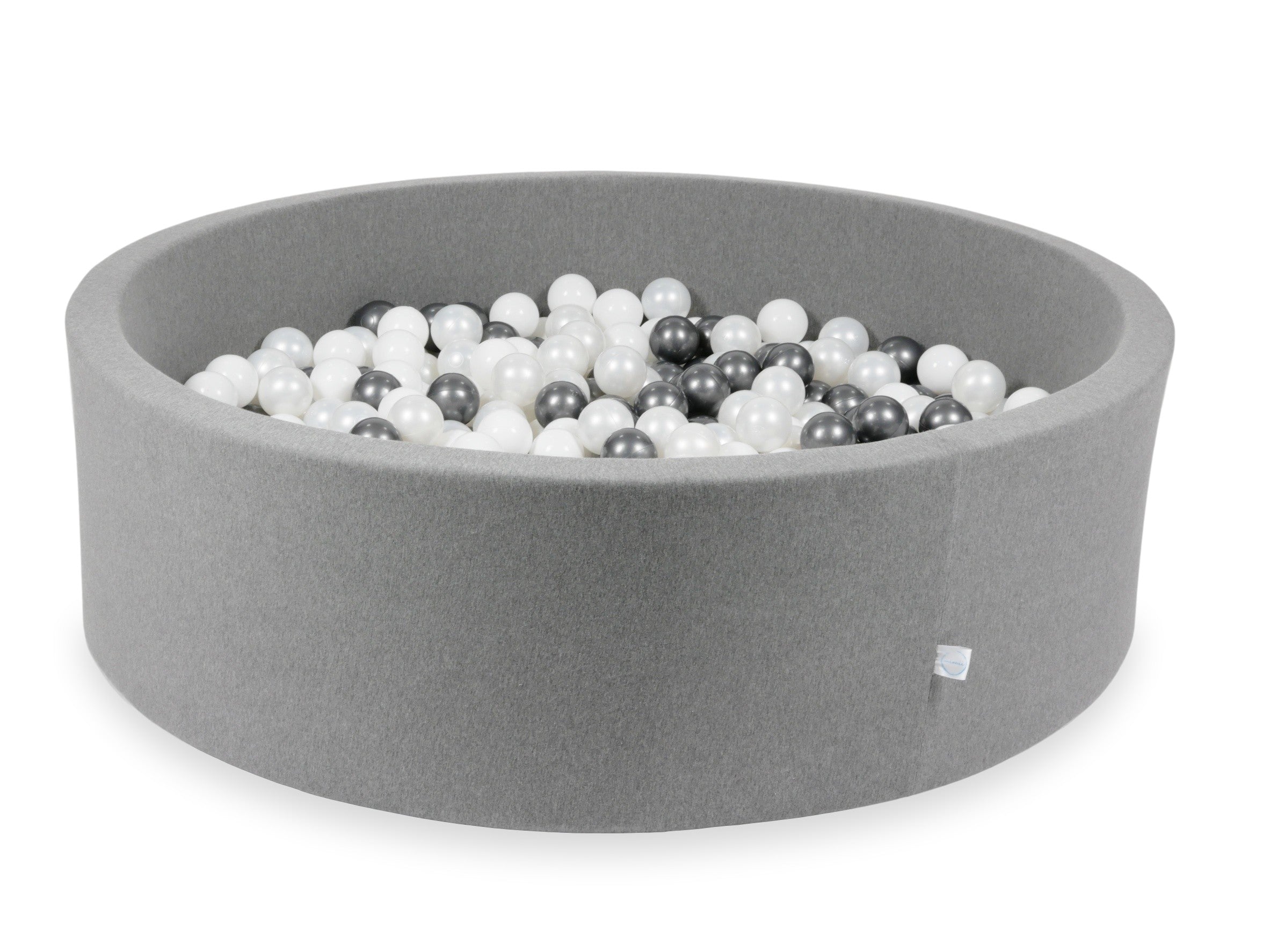 Ball pit with balls 130 × 40 cm grey with 700 balls