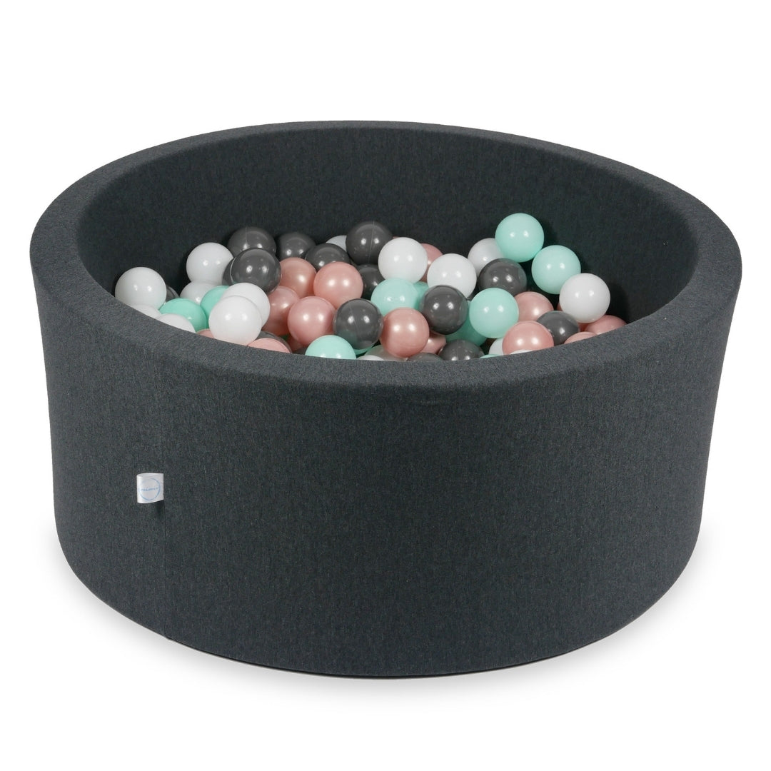 Ball pit with balls 90 × 40 cm graphite with 300 balls