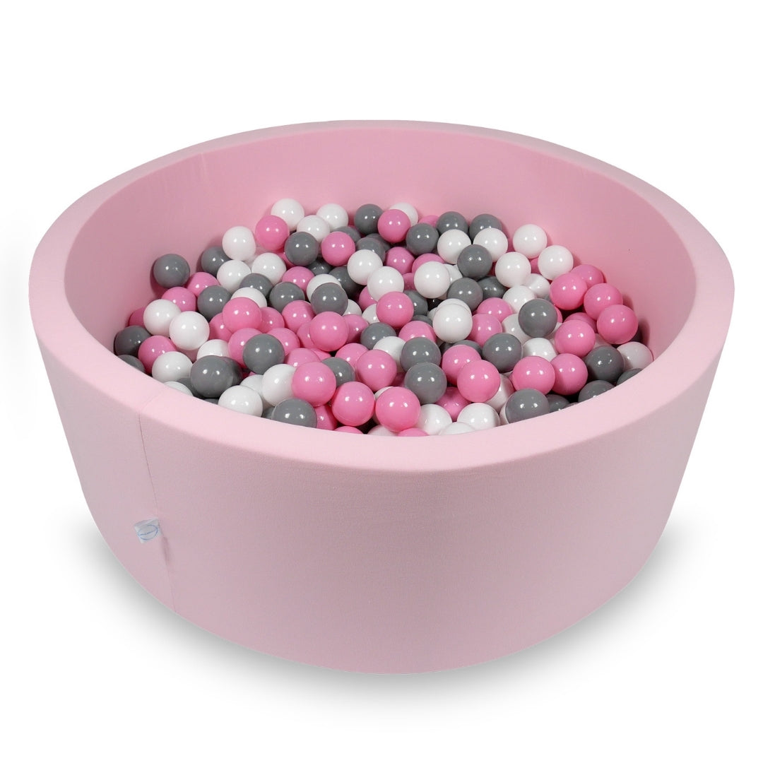Ball pit with balls 110 × 40 cm powder pink with 500 balls