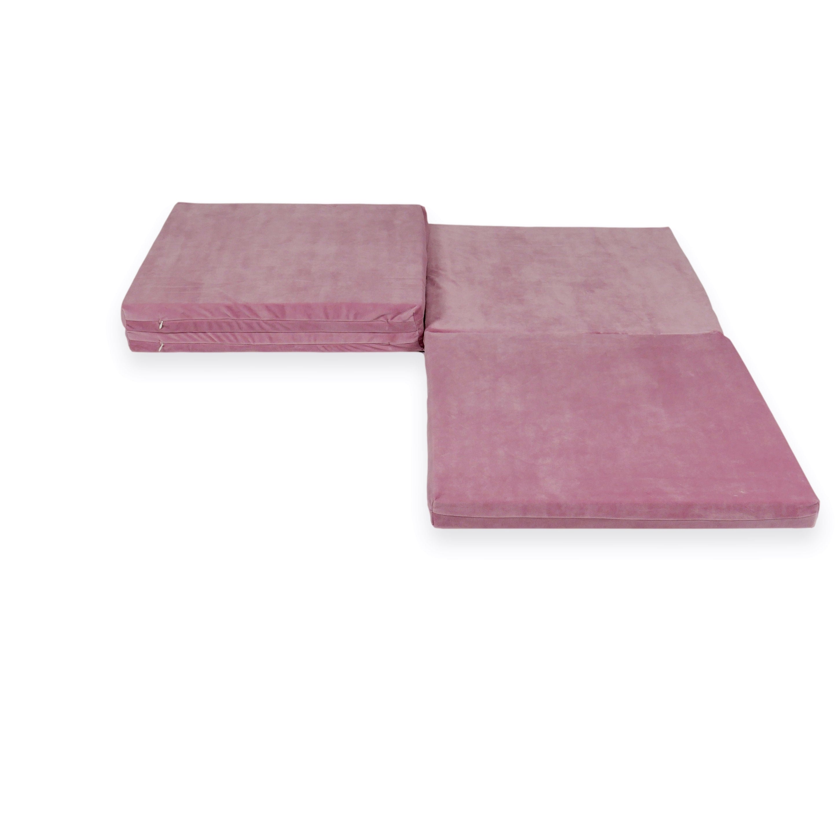 Mata do zabawy dla niemowląt kwadratowa składana 120x120 cm Velvet Soft