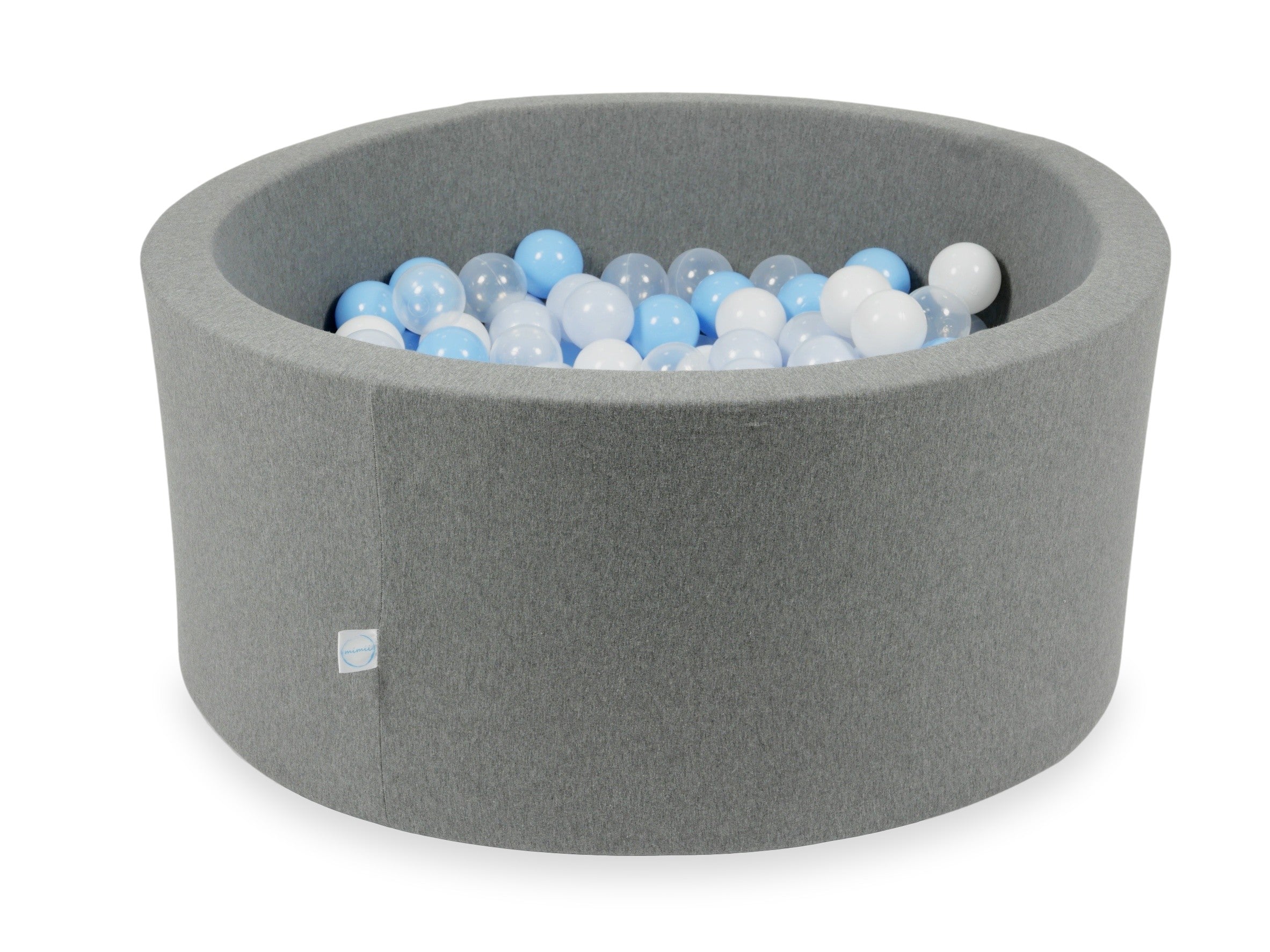 Ball pit with balls 90 × 40 cm grey with 300 balls