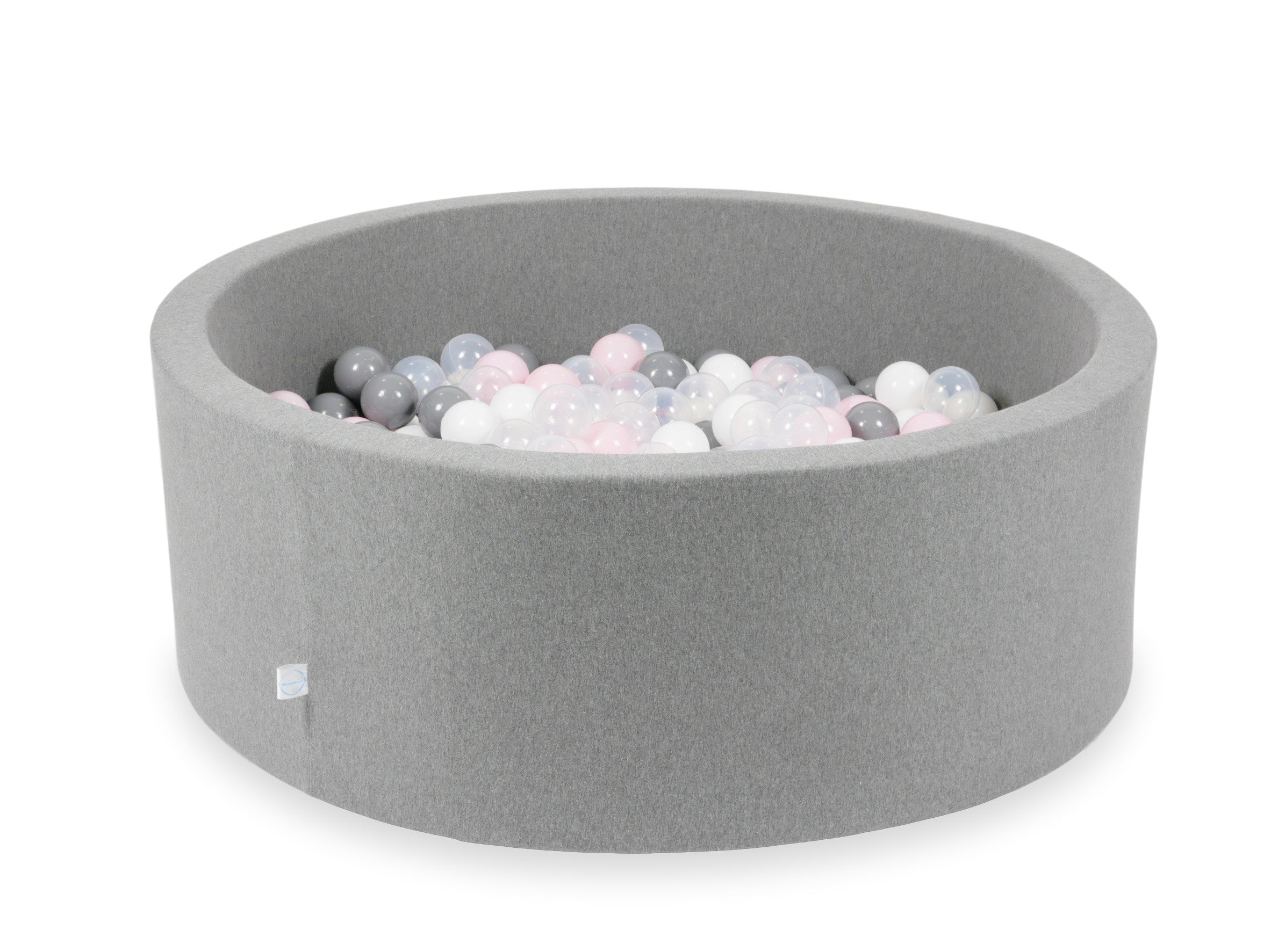 Ball pit with balls 110 × 40 cm grey with 500 balls