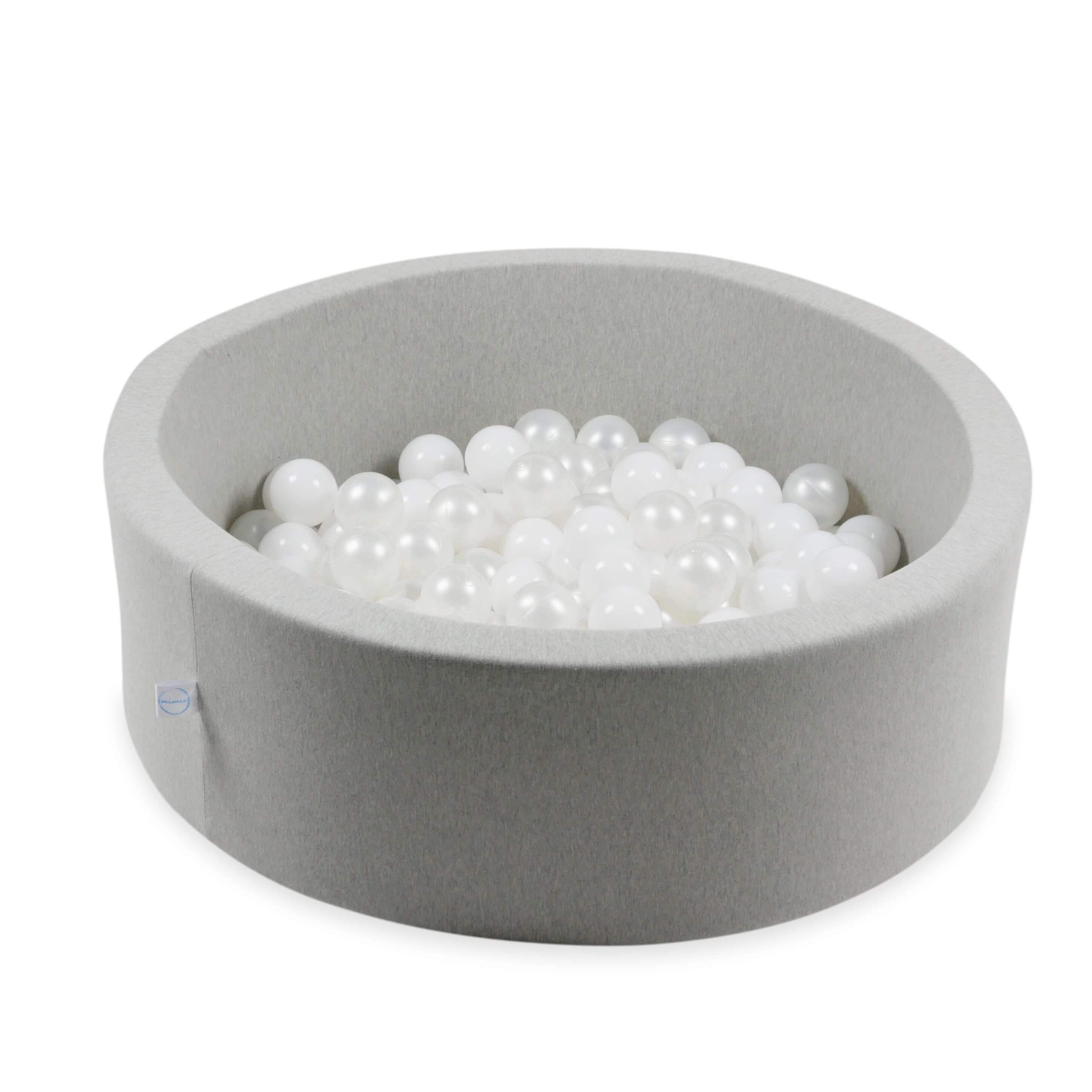 Piłeczki do suchego basenu Ø 7 cm – 300 szt. – białe, perłowe