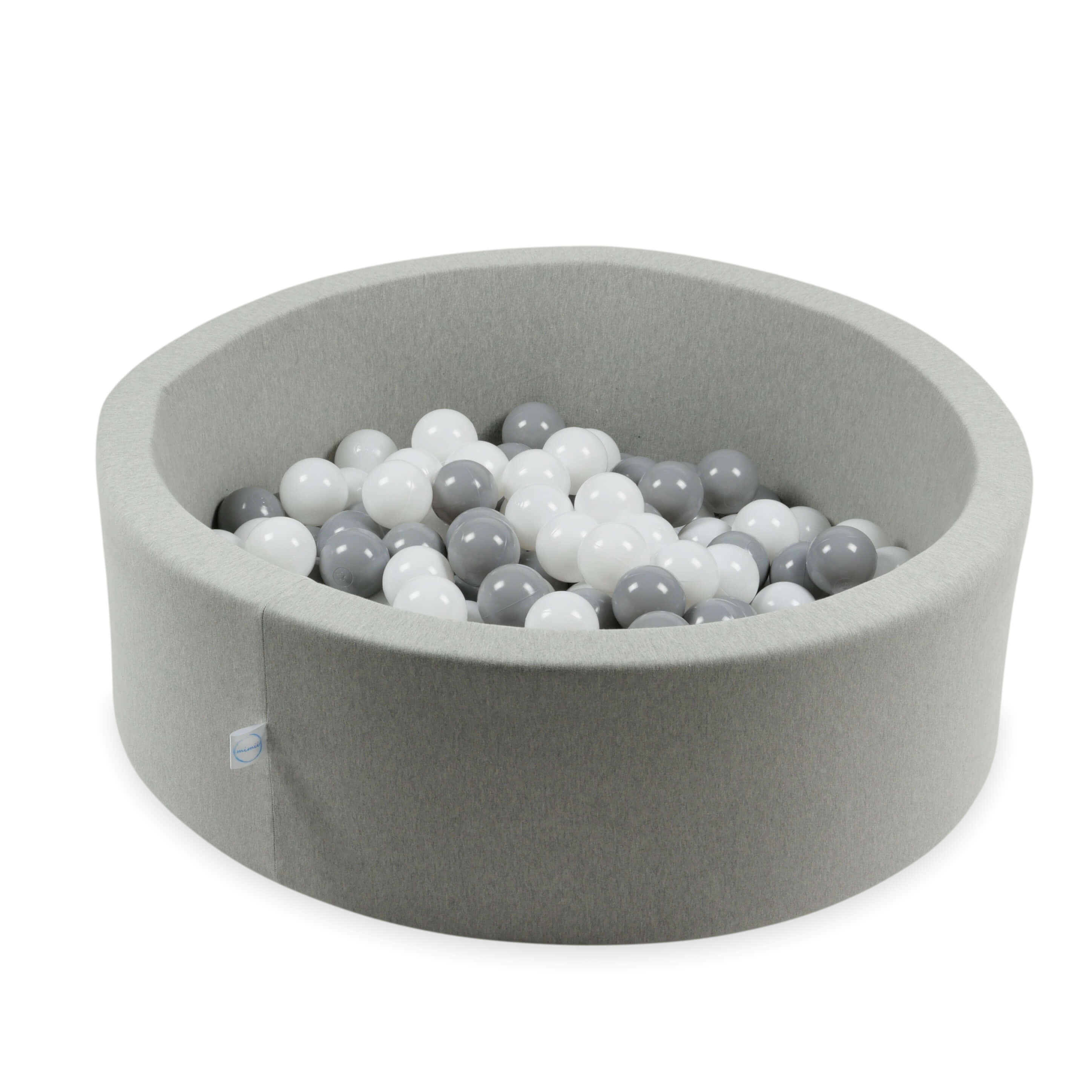Piłeczki do suchego basenu Ø 7 cm – 500 szt. – białe, szare