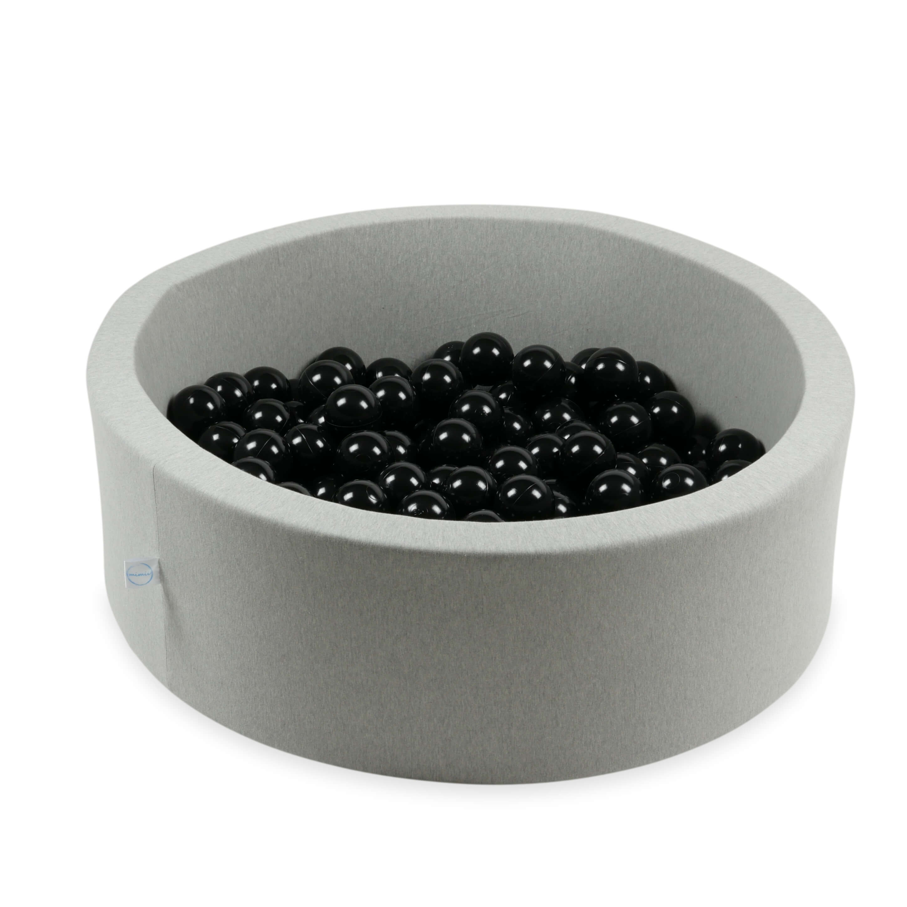Piłeczki do suchego basenu Ø 7 cm – 25 szt. – czarne