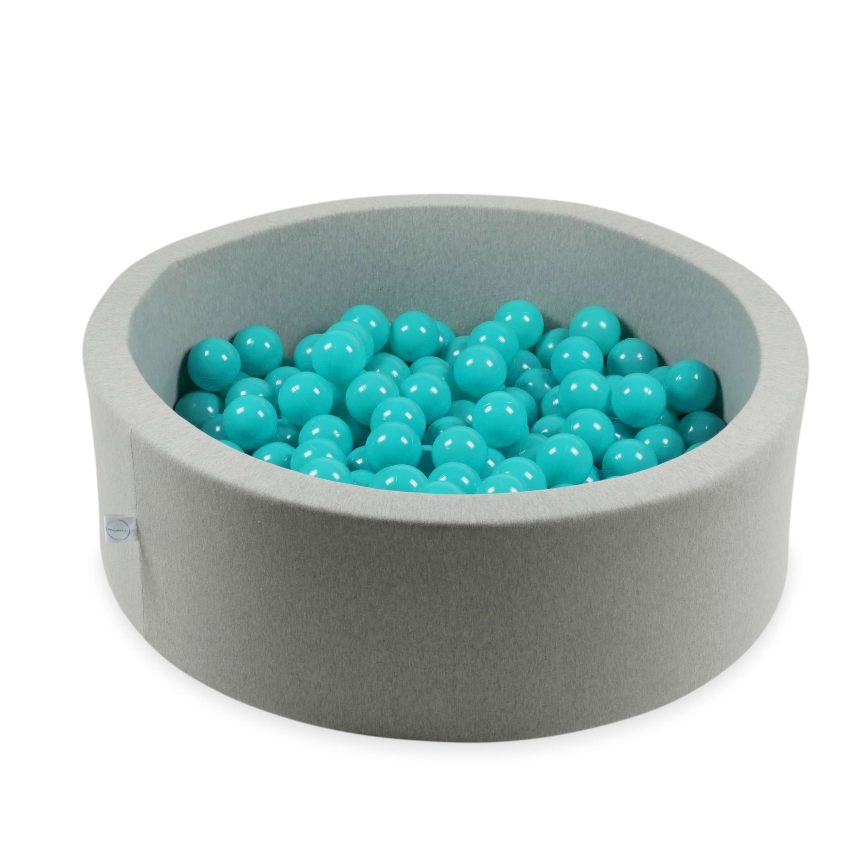 Piłeczki do suchego basenu Ø 7 cm – 100 szt. – turkusowe