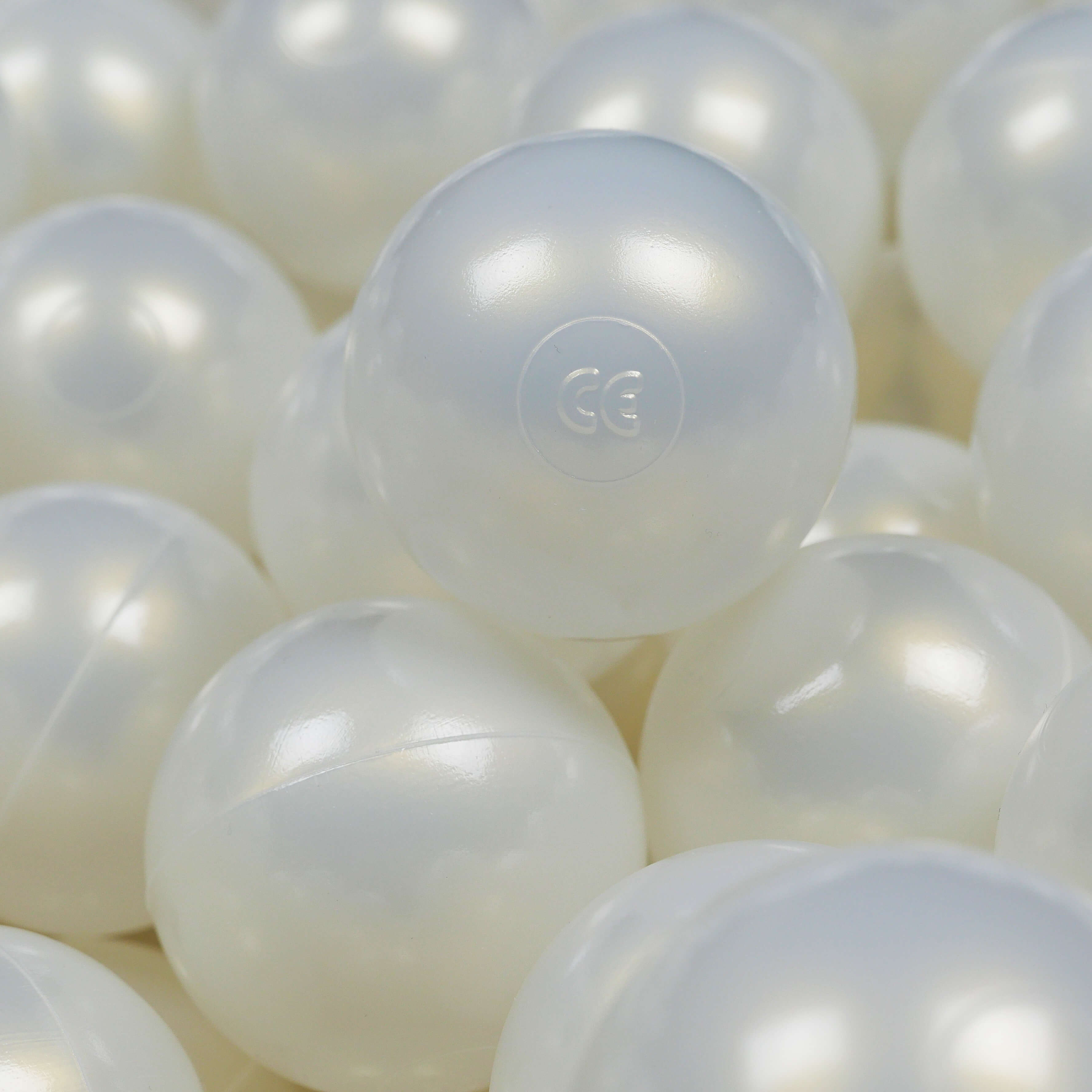 Piłeczki do suchego basenu Ø 7 cm – 25 szt. – opalizujące
