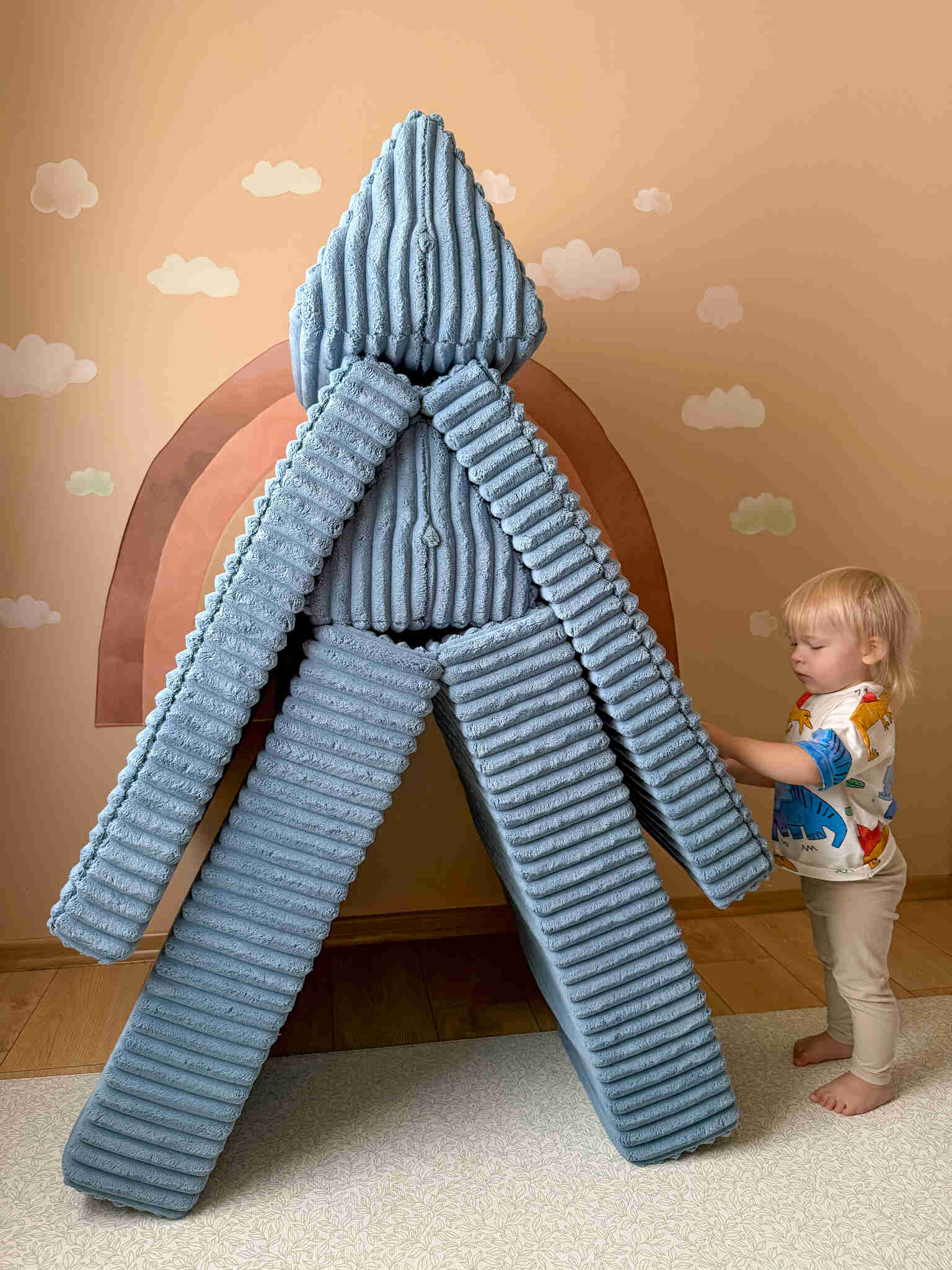 Sofa do zabawy Montessori Comfort Wafel