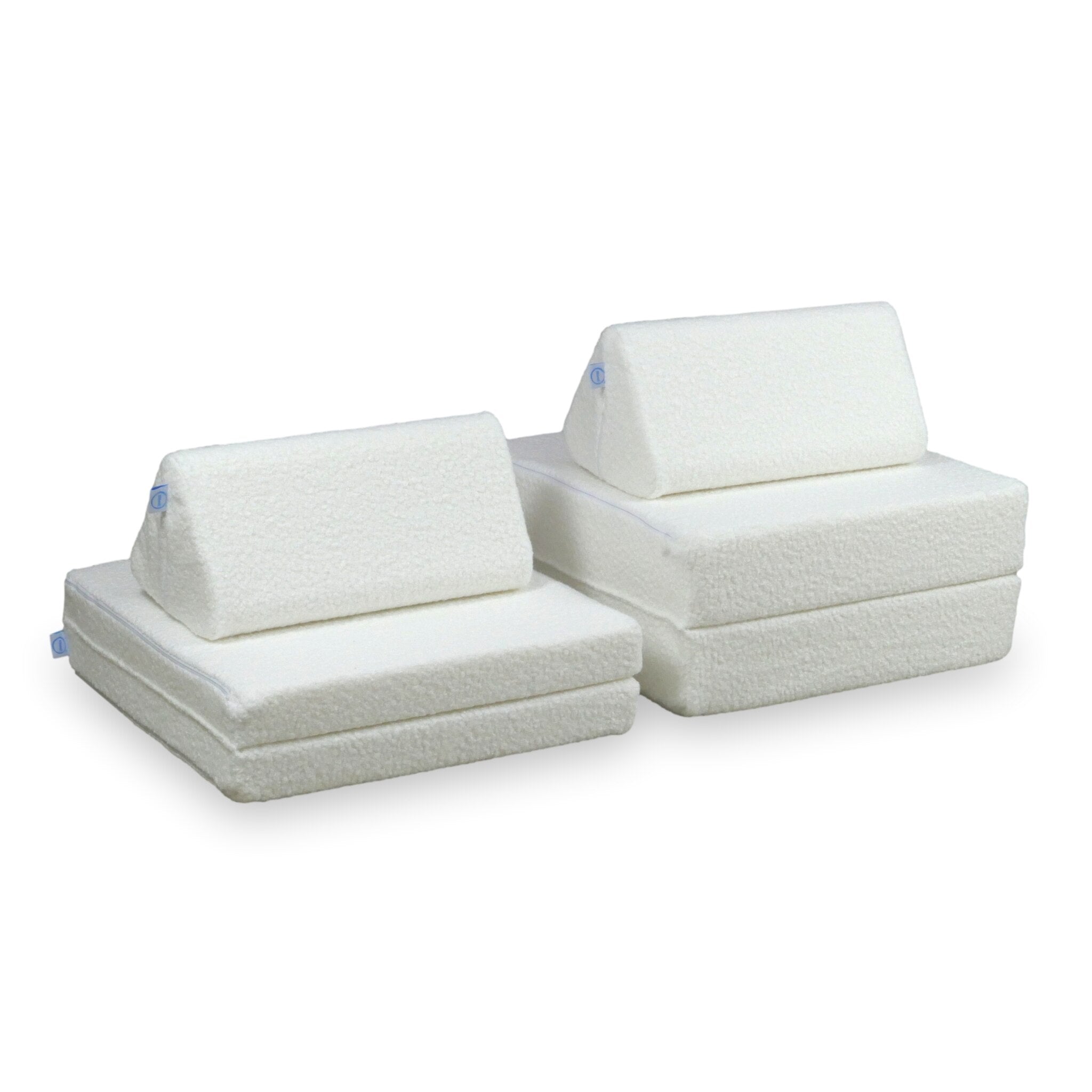 Mini Sofa do zabawy Montessori Comfort Boucle Biały