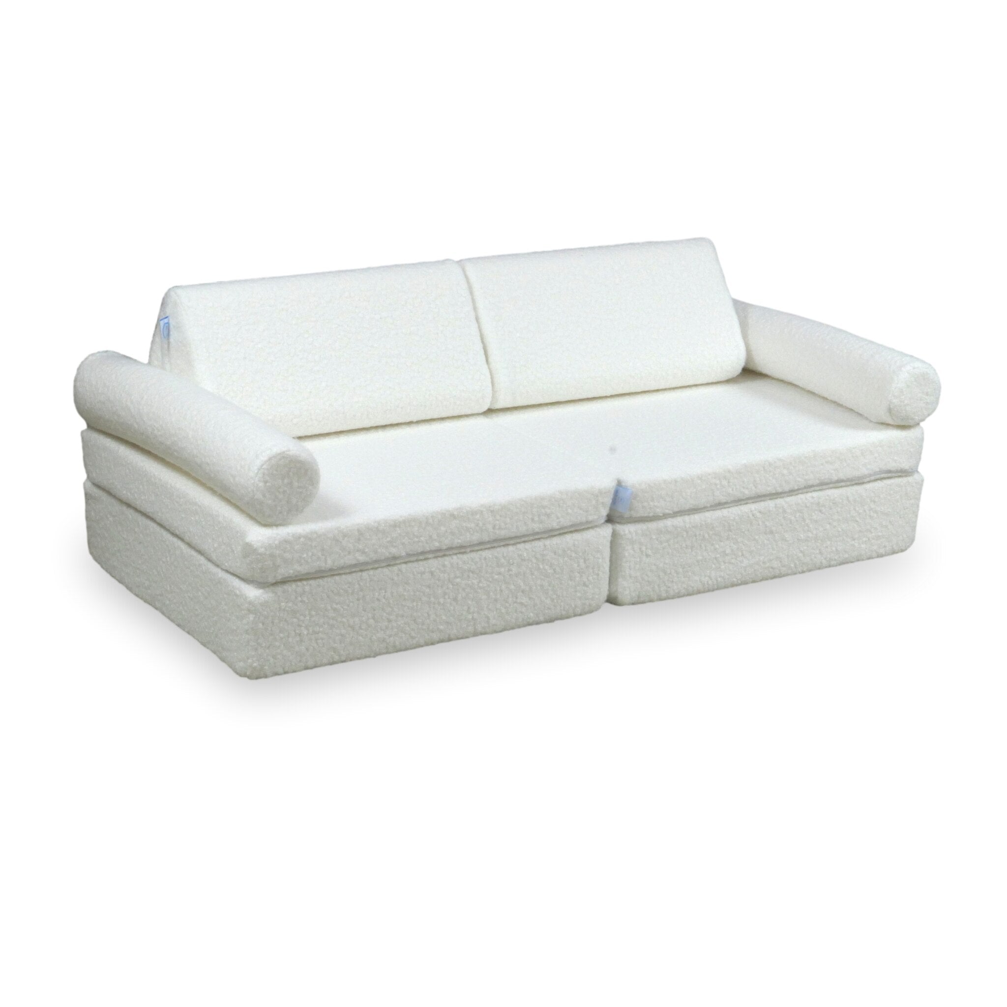 Mini Sofa do zabawy Montessori Comfort Boucle Biały