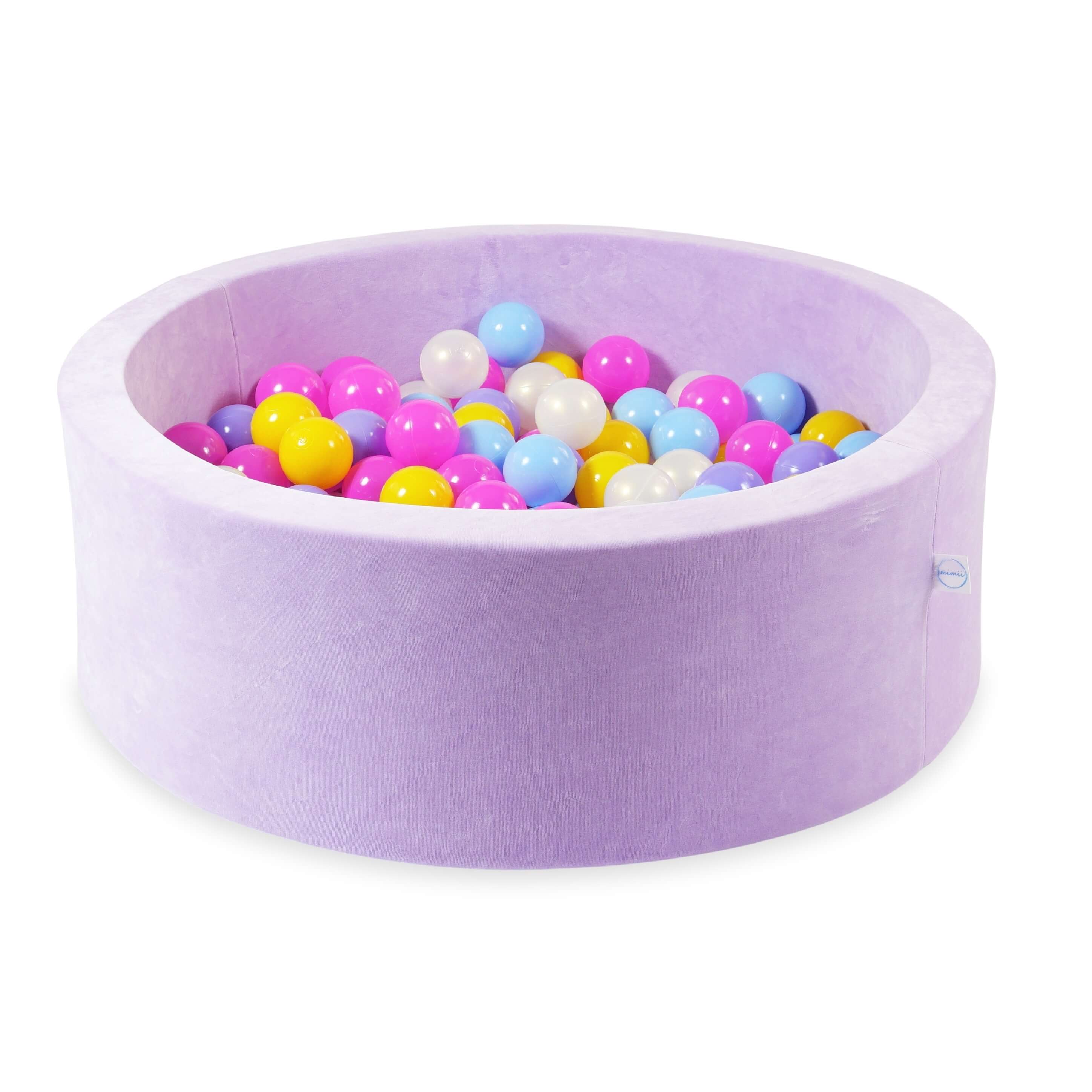 Basen z kulkami Velvet Soft fioletowy 90x30 cm z 200 piłkami