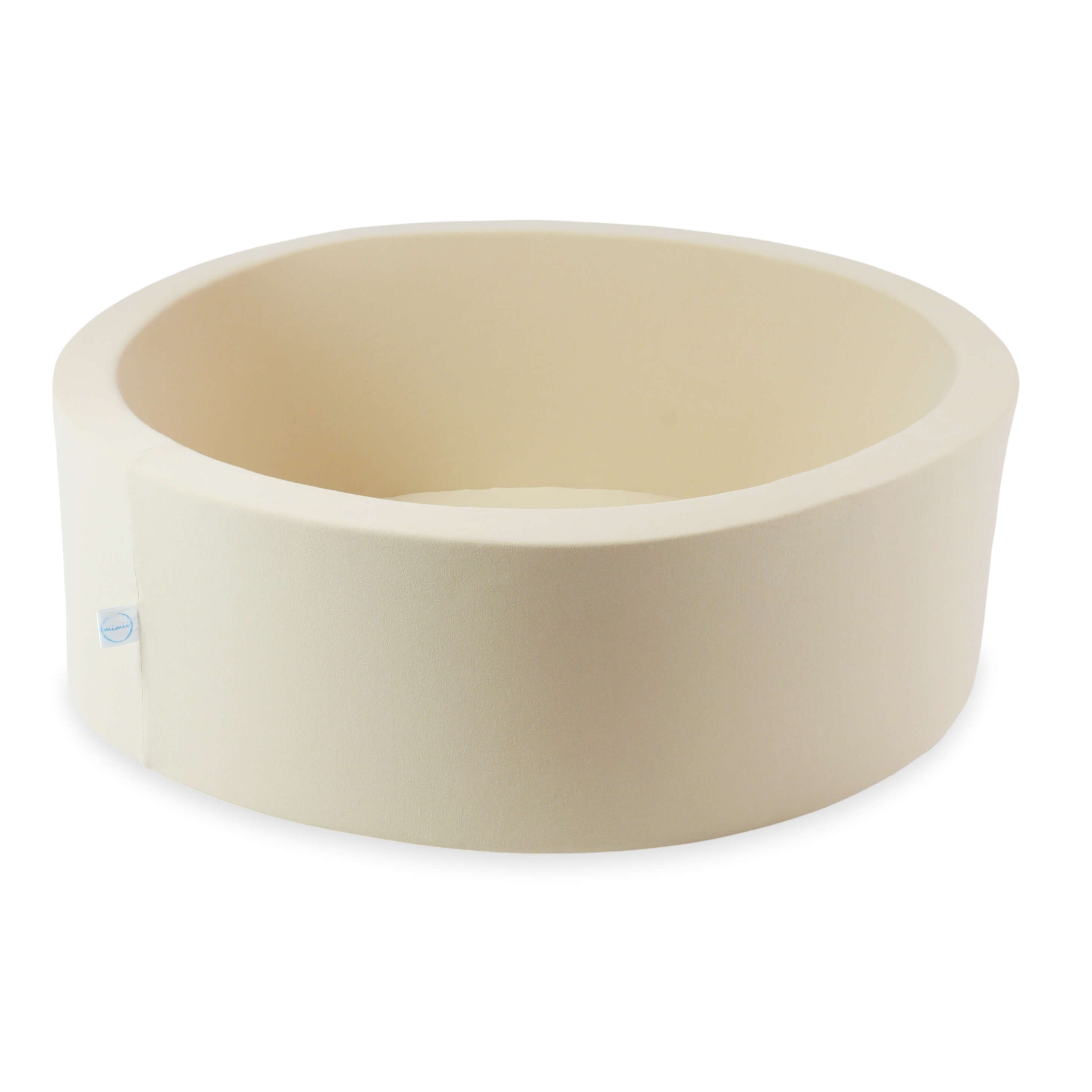 Mimii Bällebad in Beige – rund, 90 × 30 cm, ohne Bälle