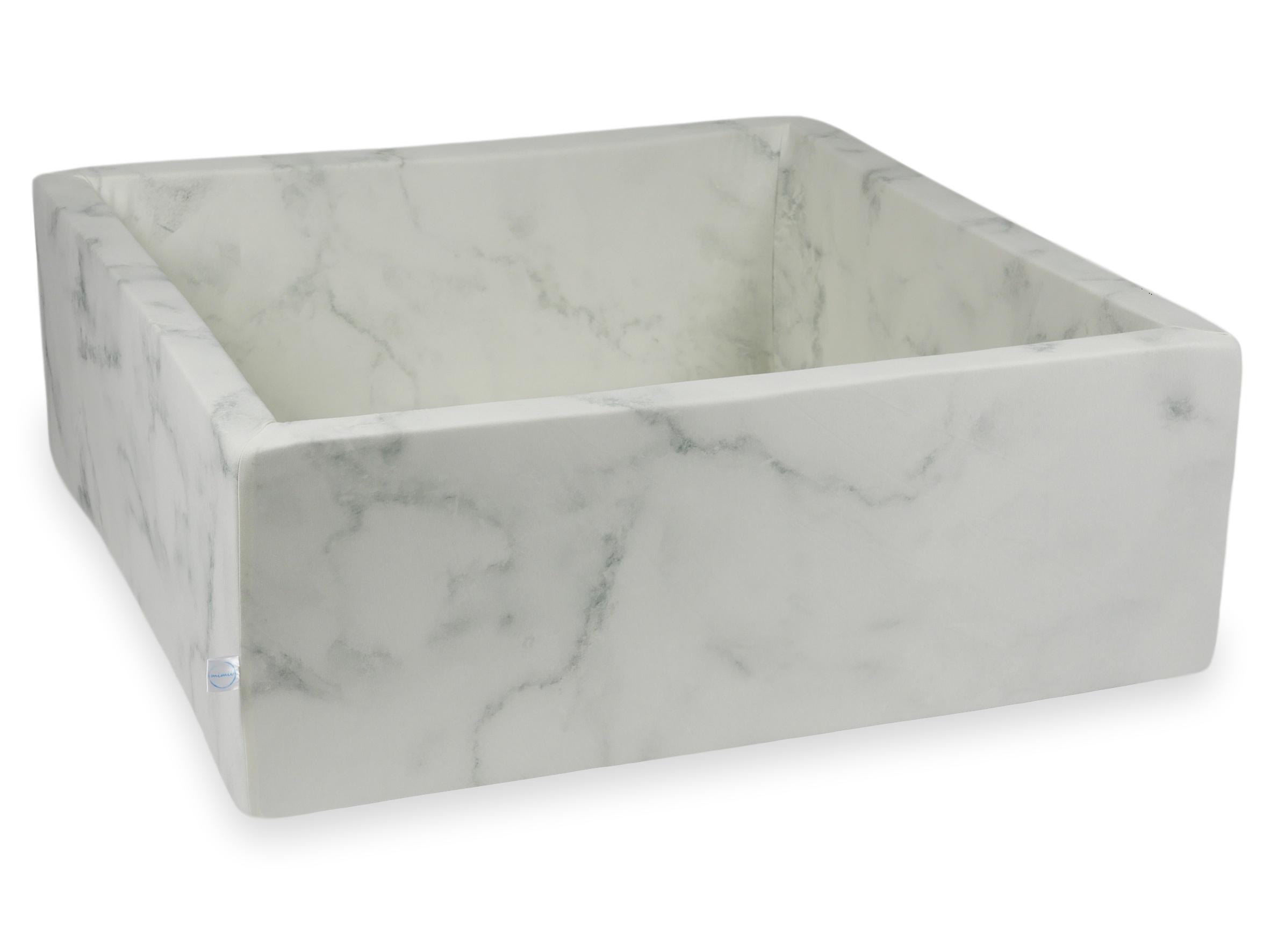 Square ball pit 110 × 110 × 40 cm marble without balls