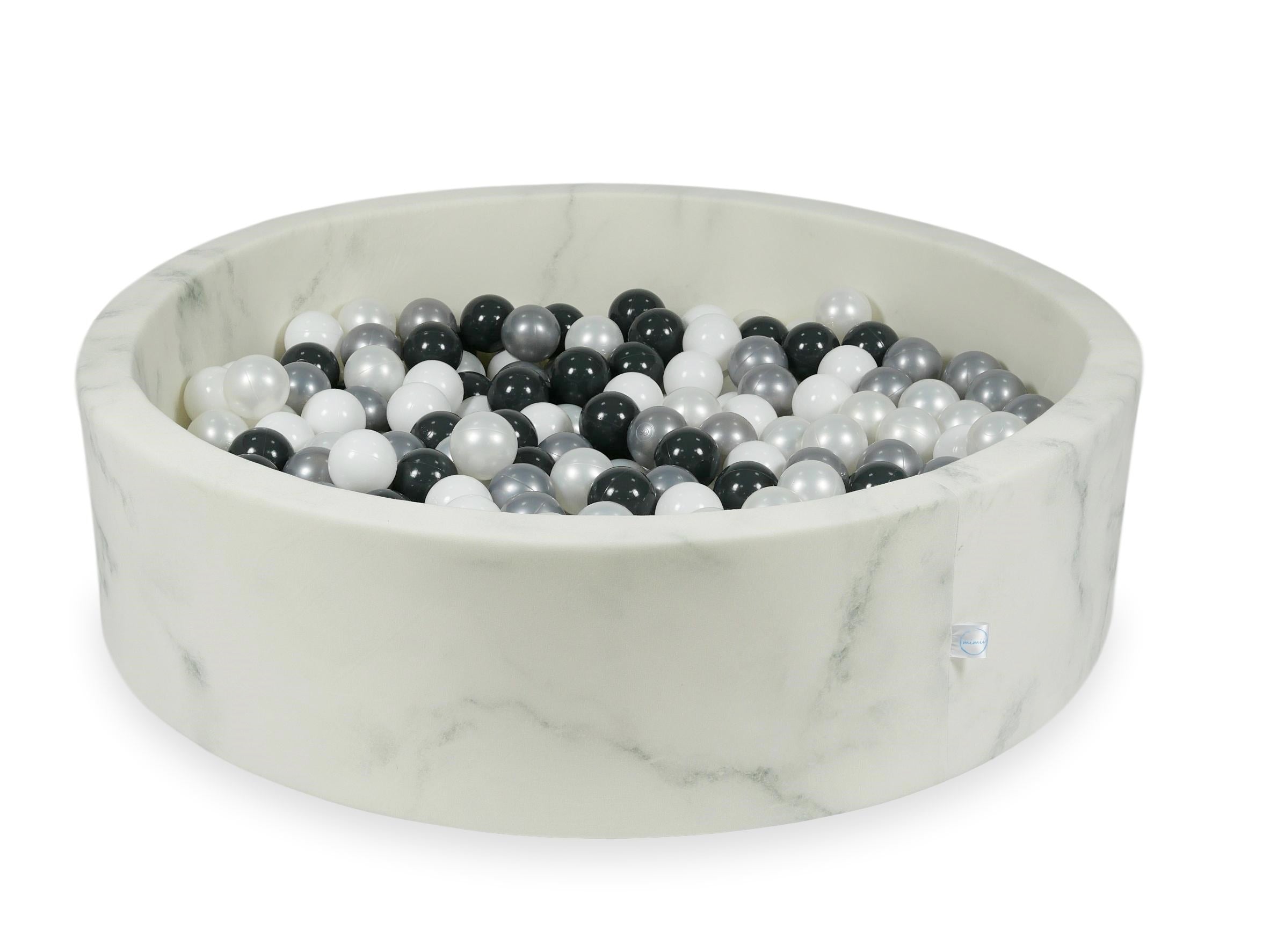 Ball pit with balls 110 × 30 cm velvet with 400 balls