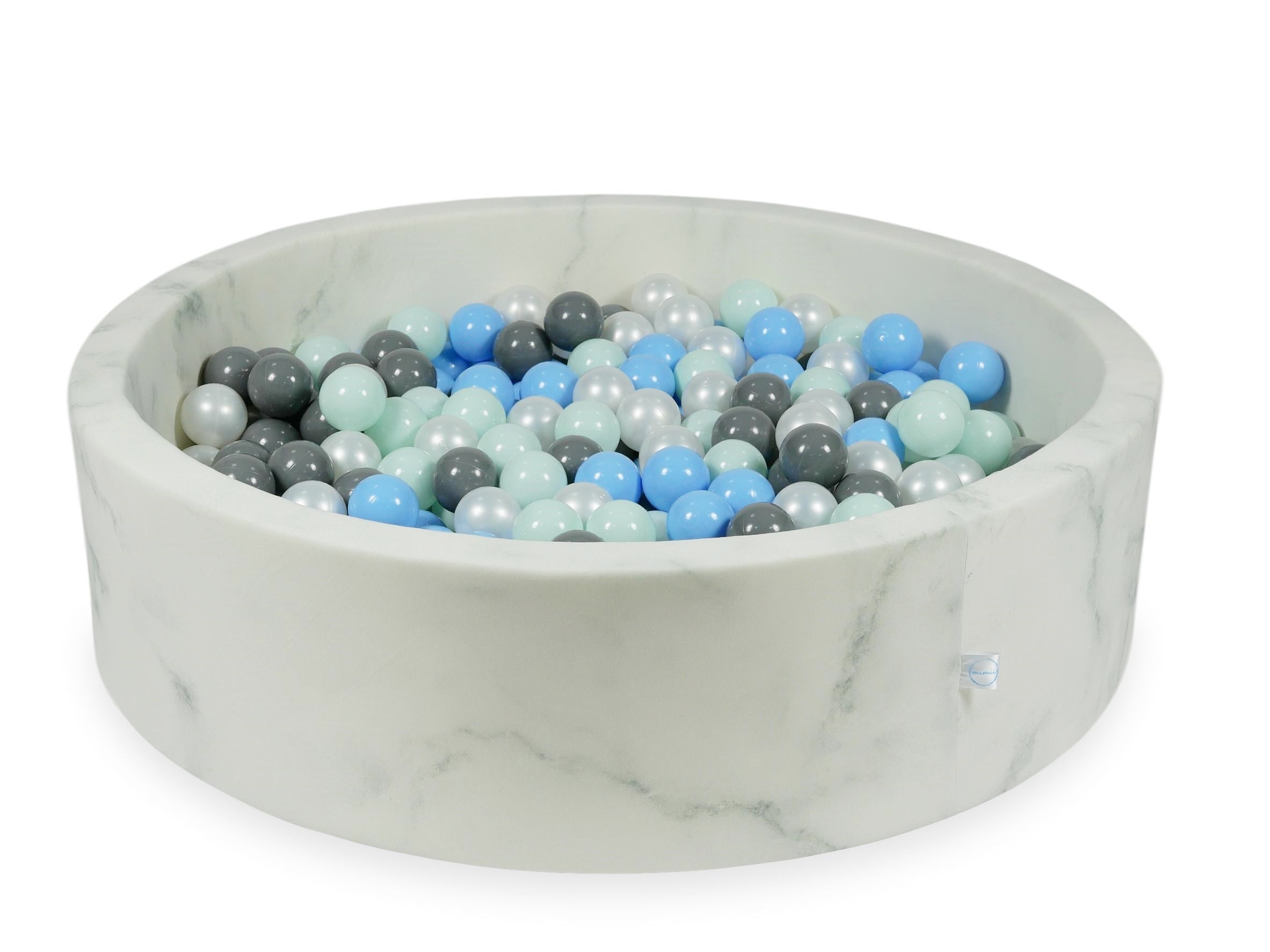 Ball pit with balls 110 × 30 cm velvet with 400 balls