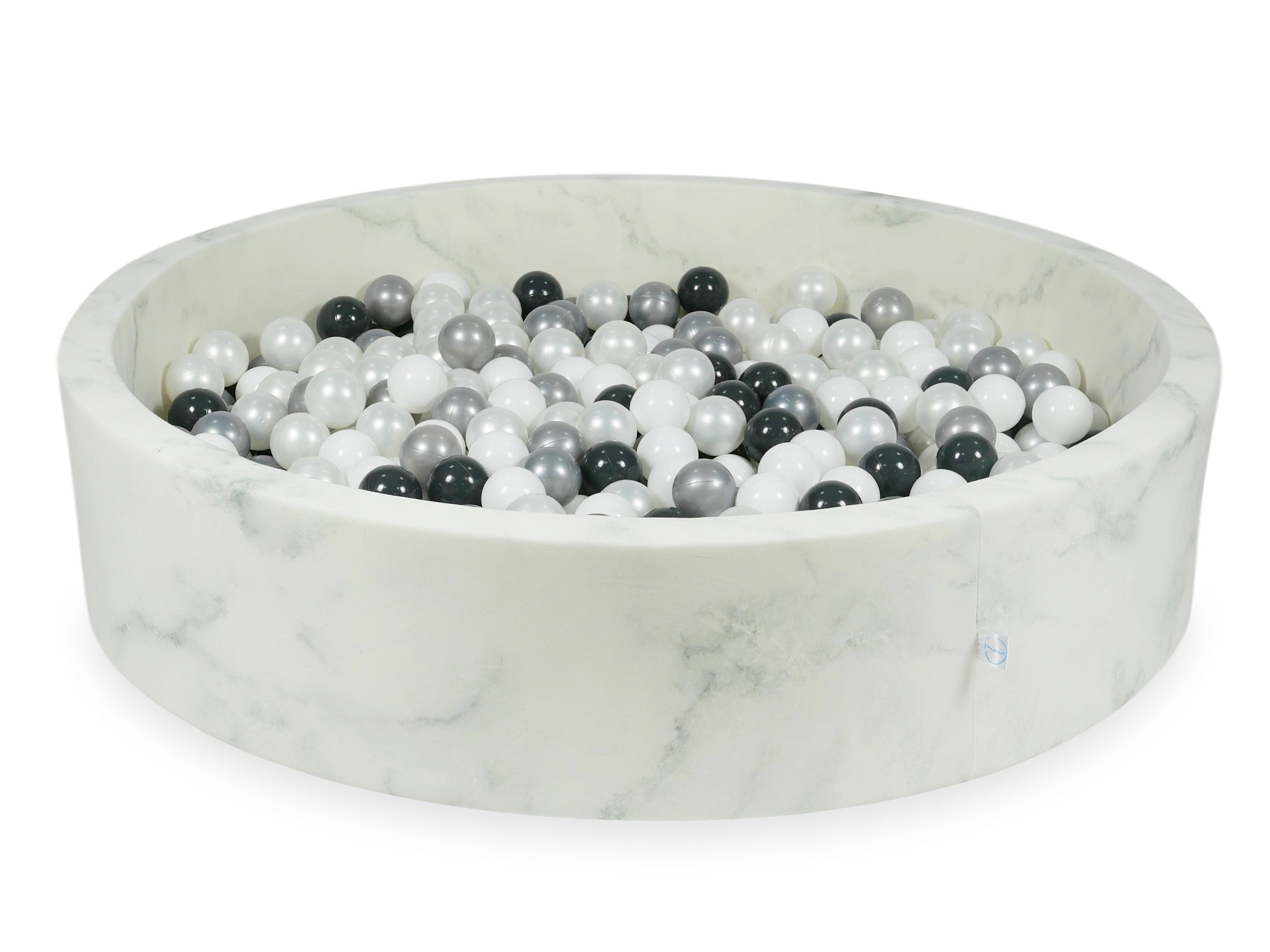 Ball pit with balls 130 × 30 cm velvet with 600 balls