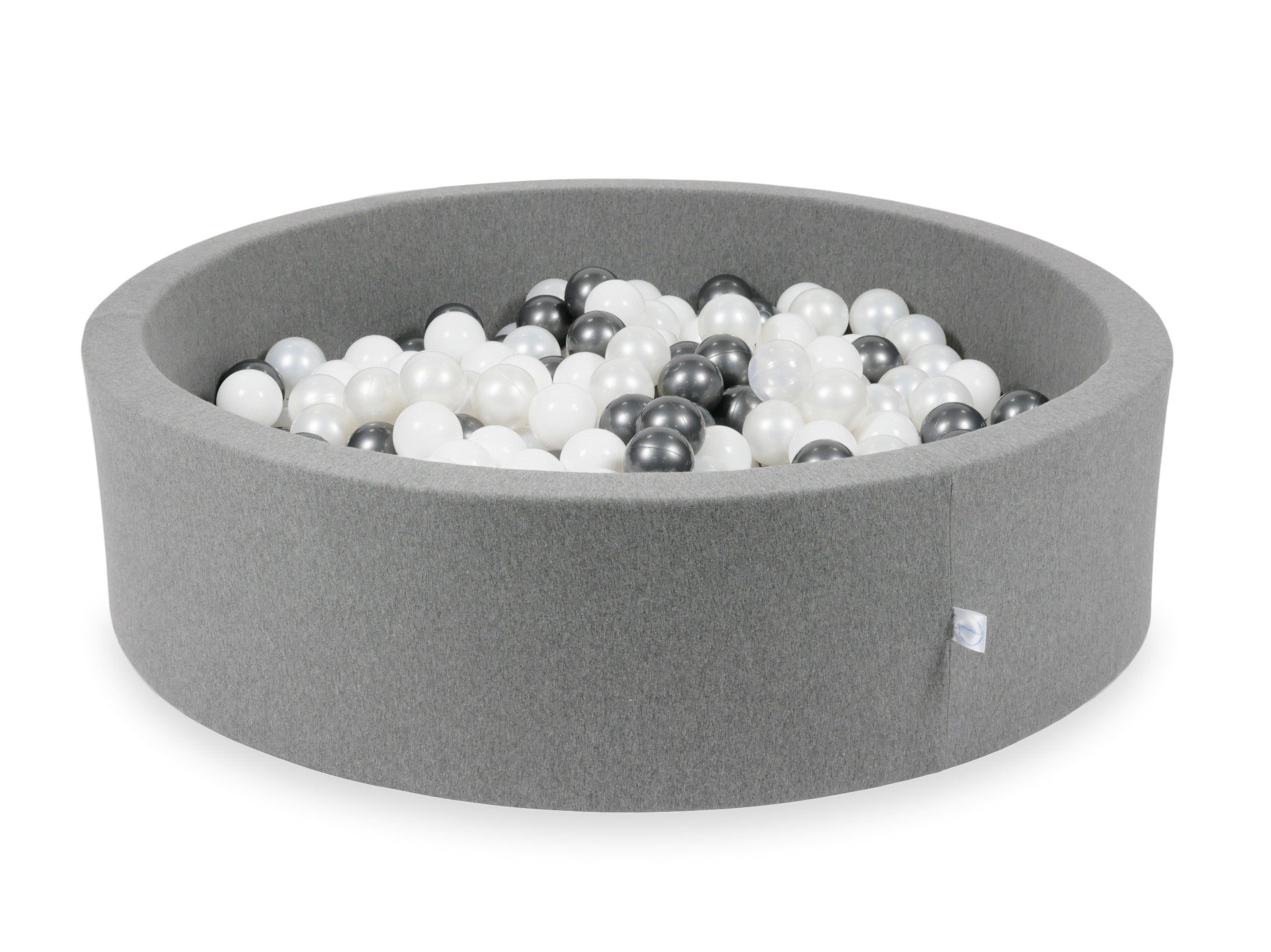 Ball pit with balls 110 × 30 cm grey with 400 balls