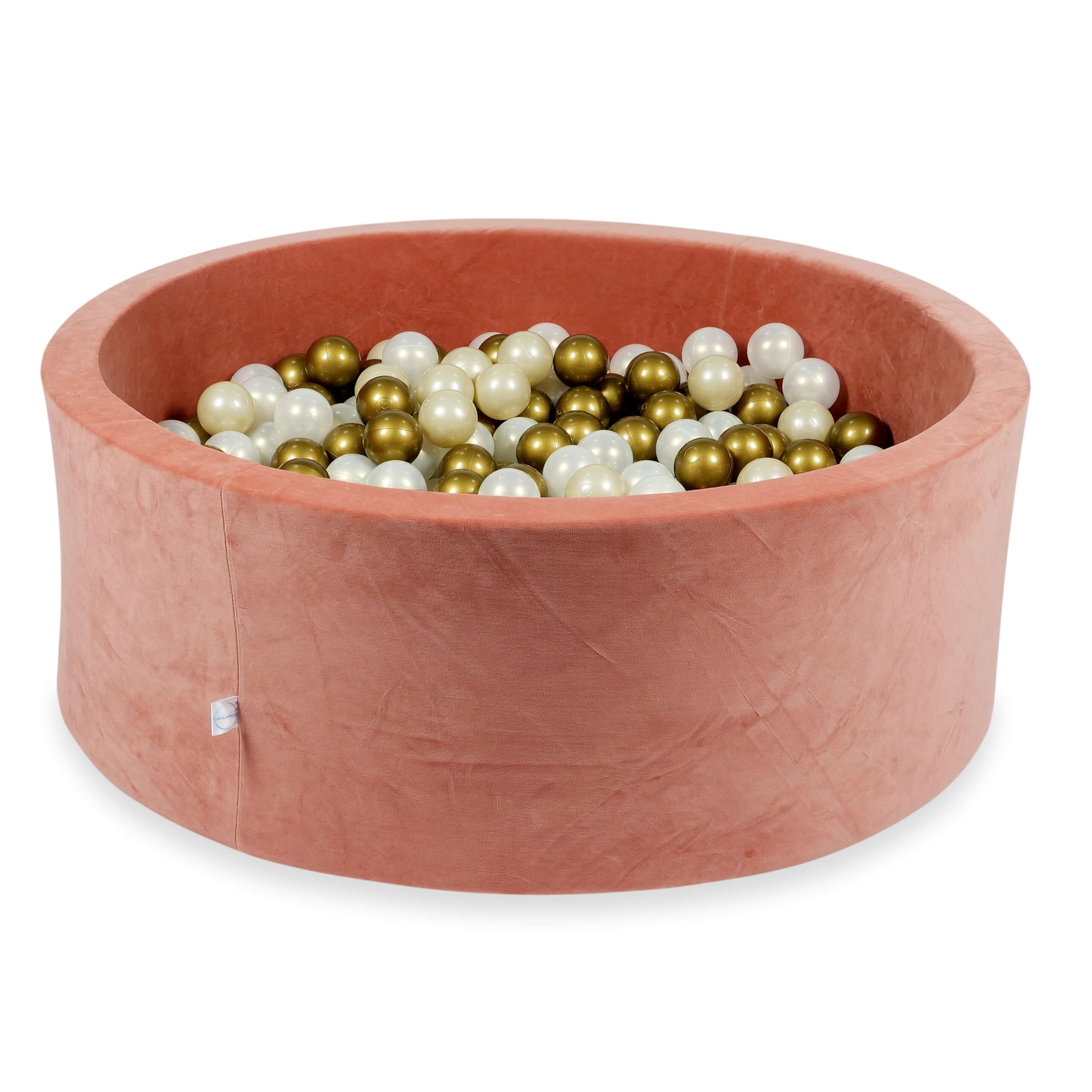 Ball pit with balls 110 × 40 cm Velvet Soft with 500 balls