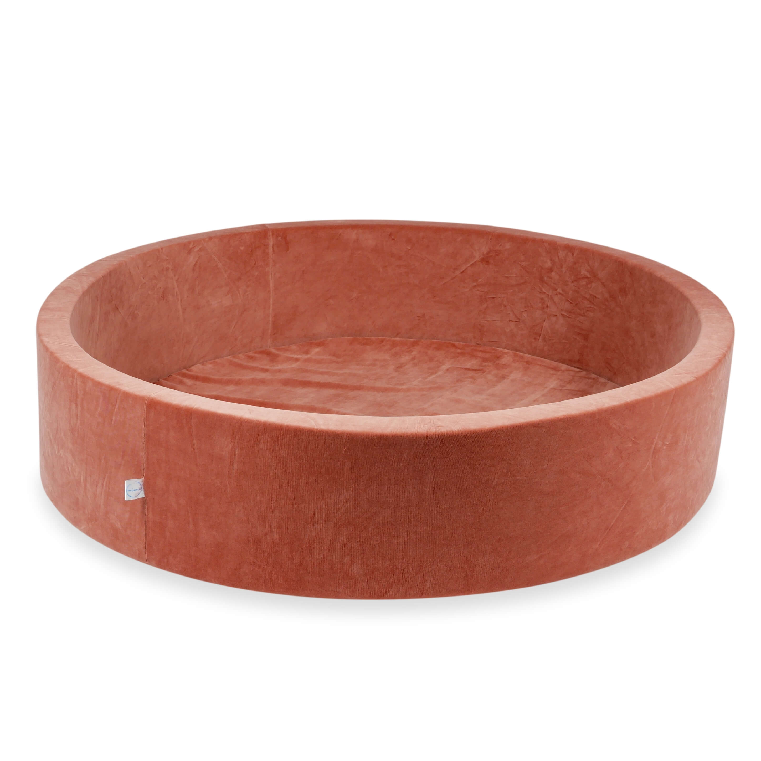 Mimii Bällebad aus Velvet Soft in Canyon Clay – rund, 130 × 30 cm, ohne Bälle