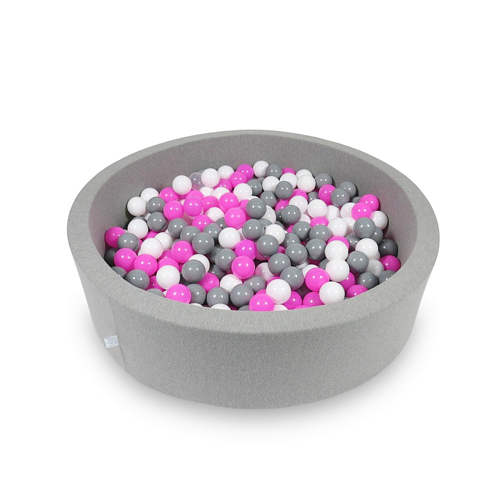Ball pit with balls 110 × 30 cm grey with 400 balls