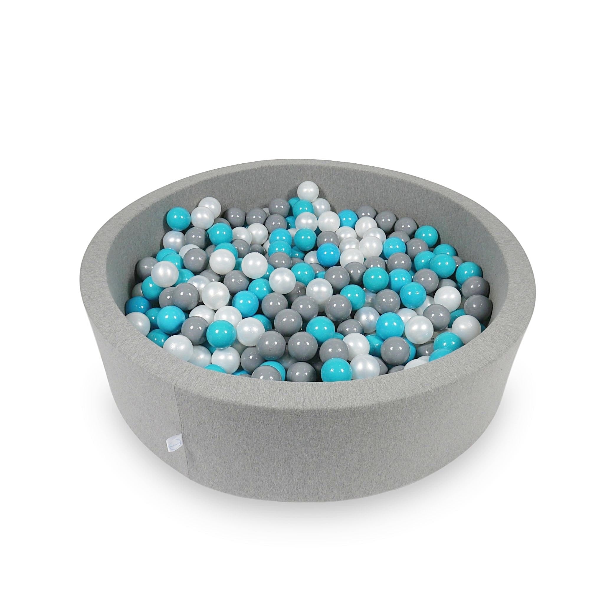 Ball pit with balls 110 × 30 cm grey with 400 balls