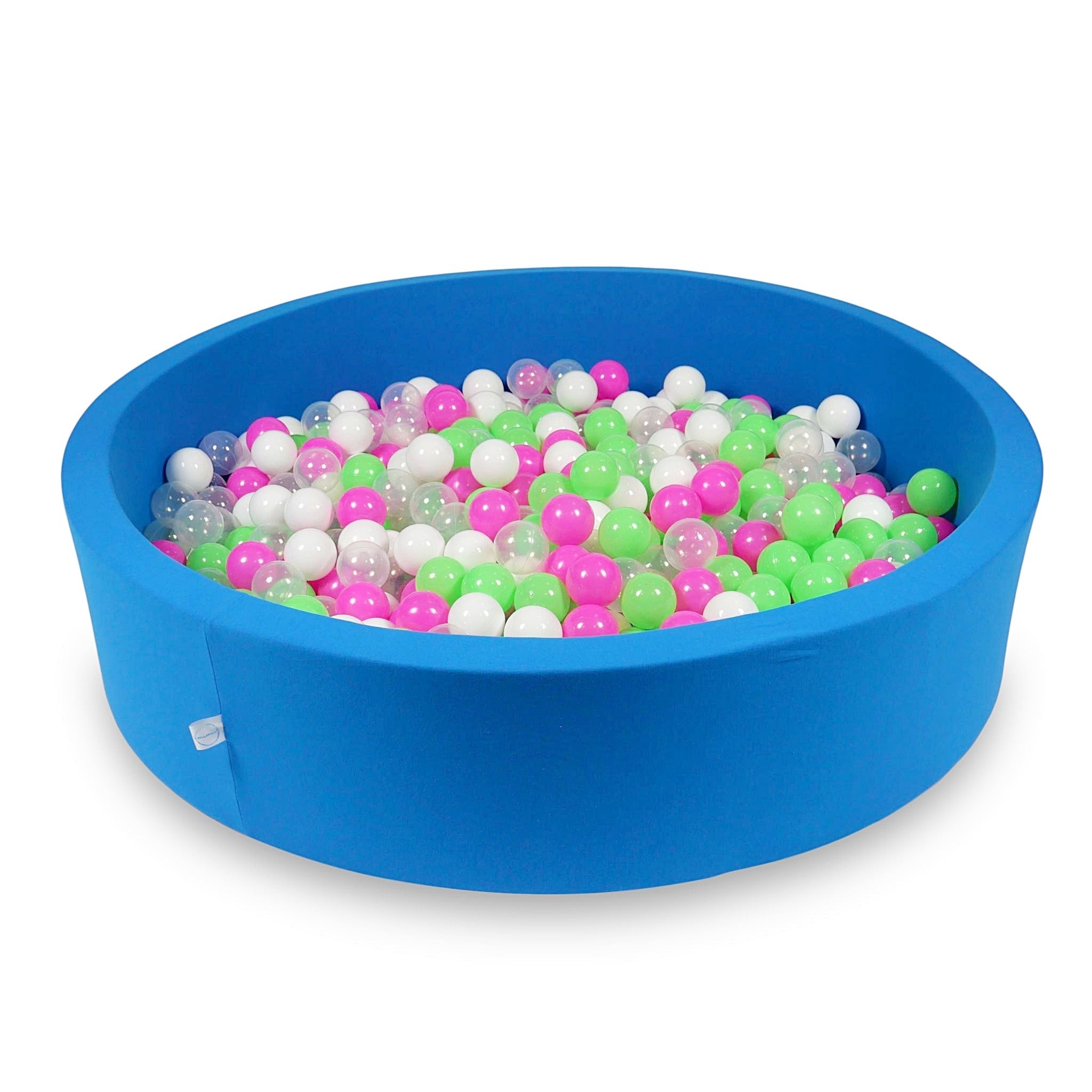 Ball pit with balls 130 × 30 cm blue with 600 balls