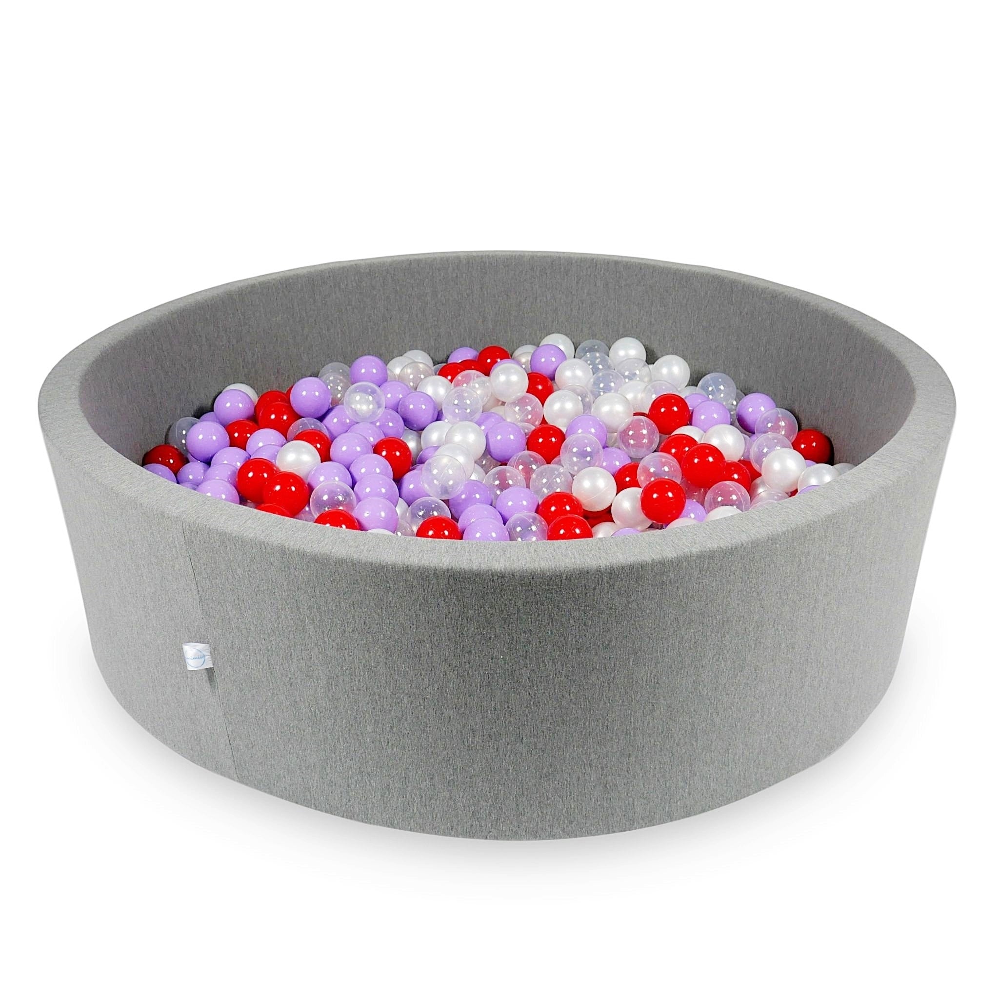 Ball pit with balls 130 × 40 cm grey with 700 balls
