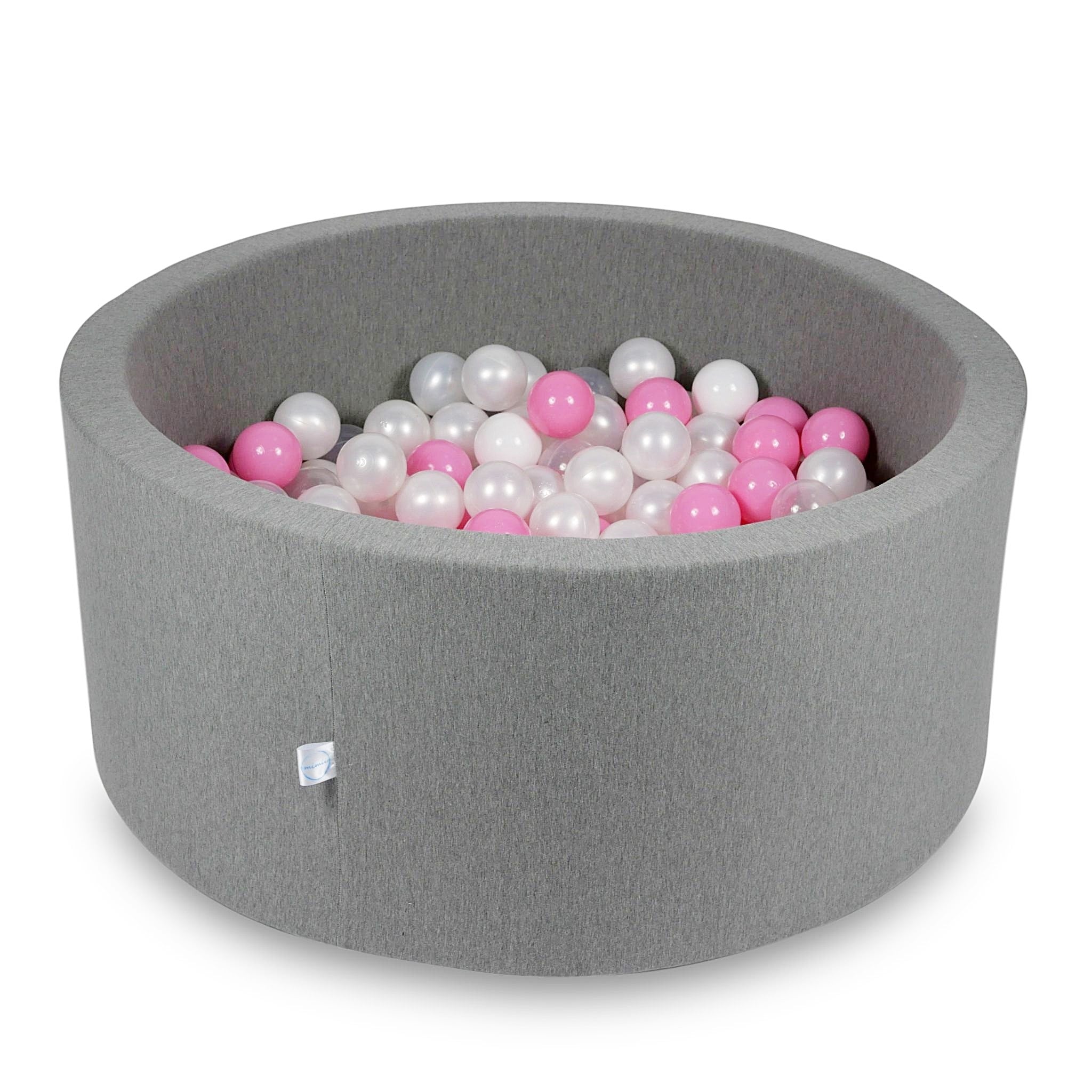Ball pit with balls 90 × 40 cm grey with 300 balls