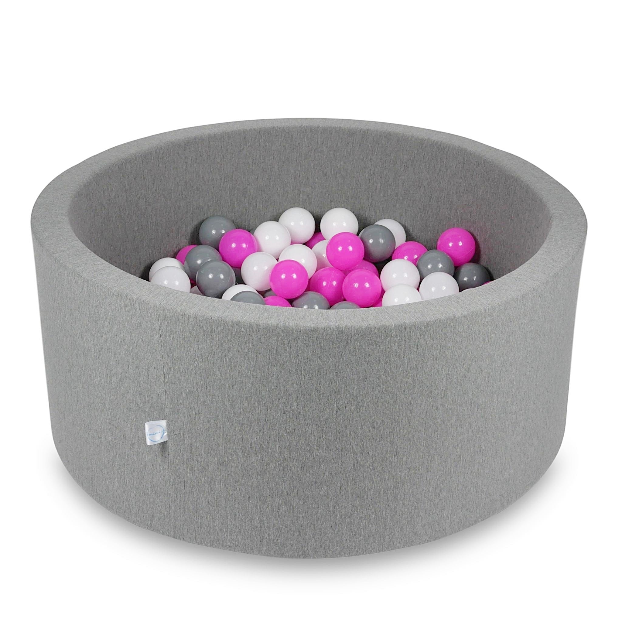 Ball pit with balls 90 × 40 cm grey with 300 balls