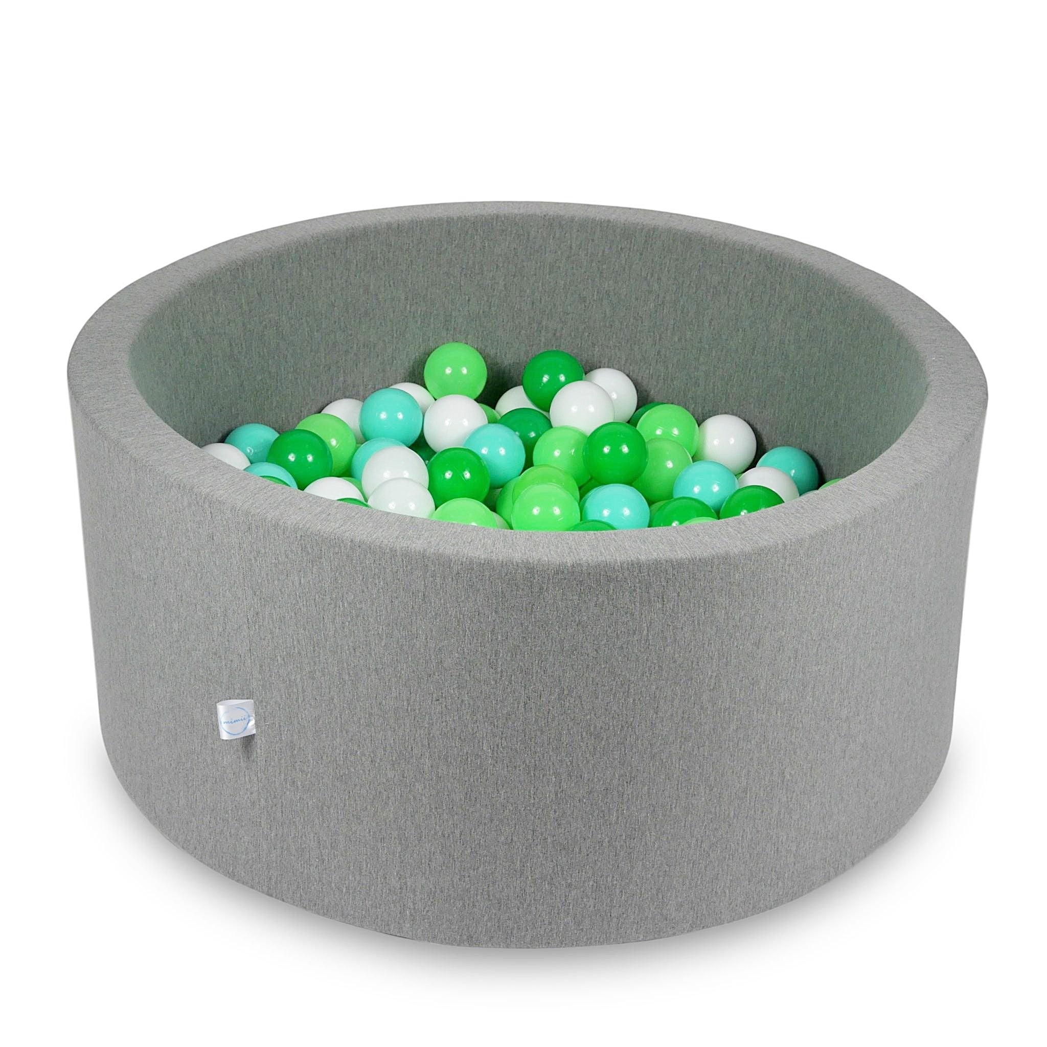 Ball pit with balls 90 × 40 cm grey with 300 balls