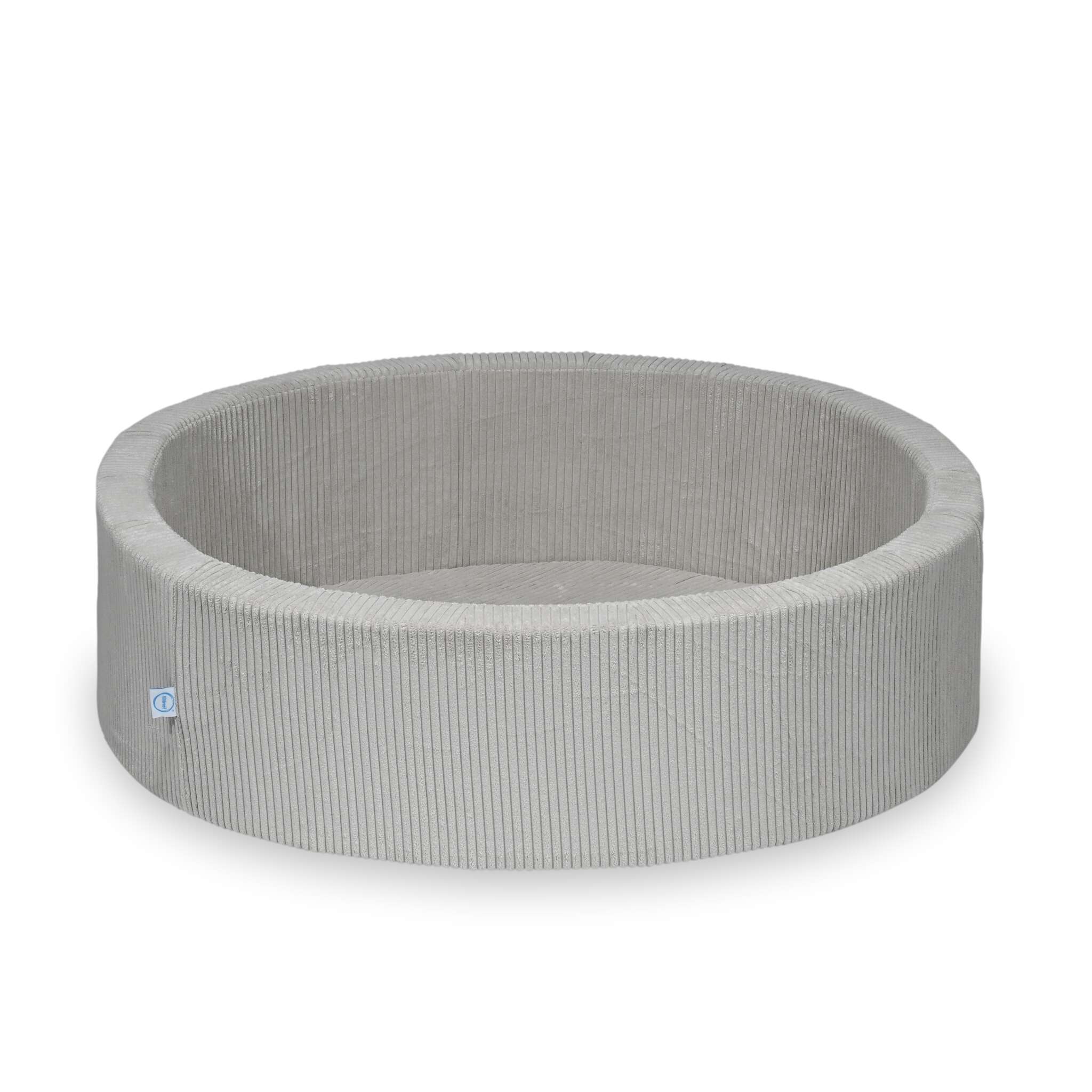 Mimii Bällebad aus Cord in Grau – rund, 110 × 30 cm, ohne Bälle