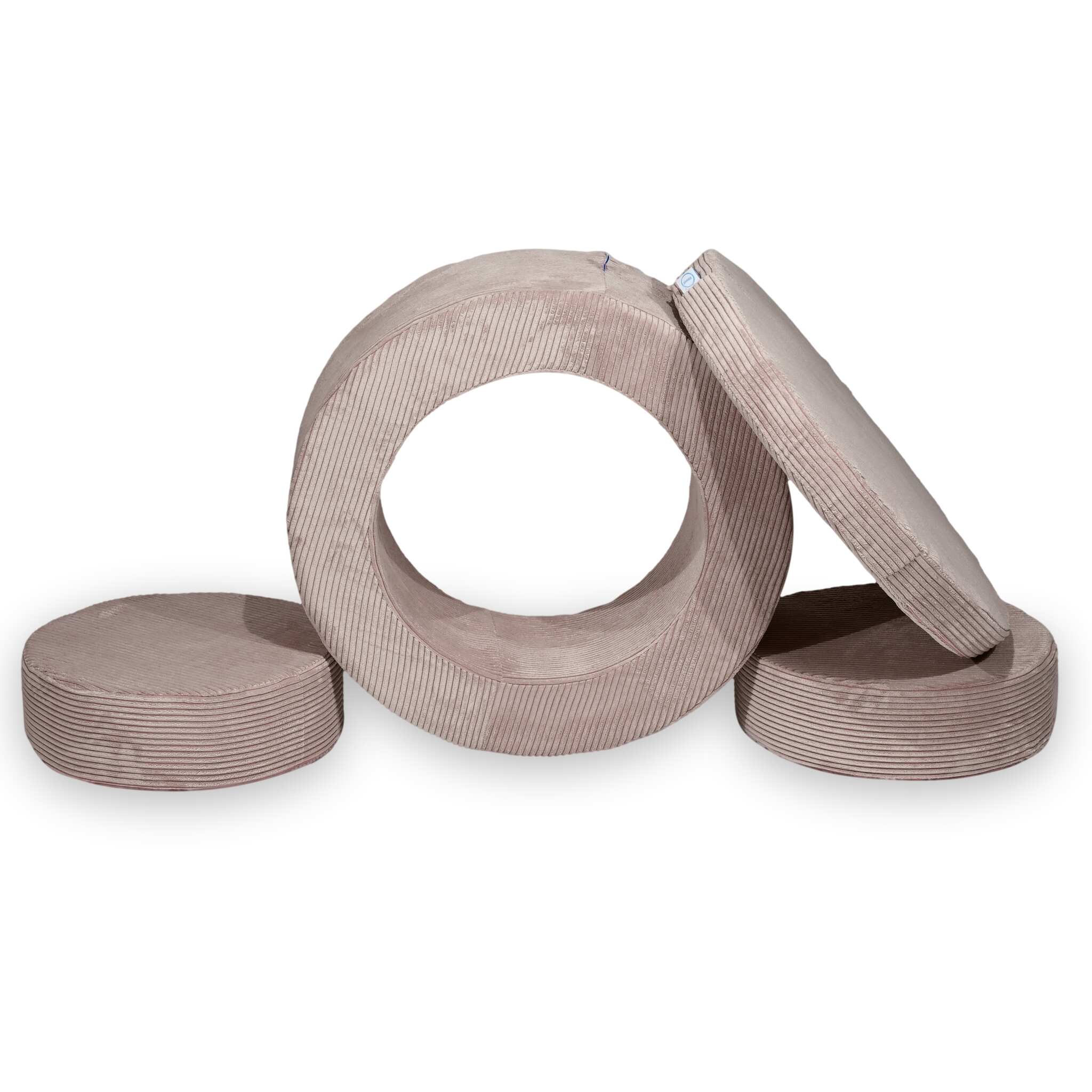 Pufa modułowa dla dzieci Donut – 4 elementy sztruks