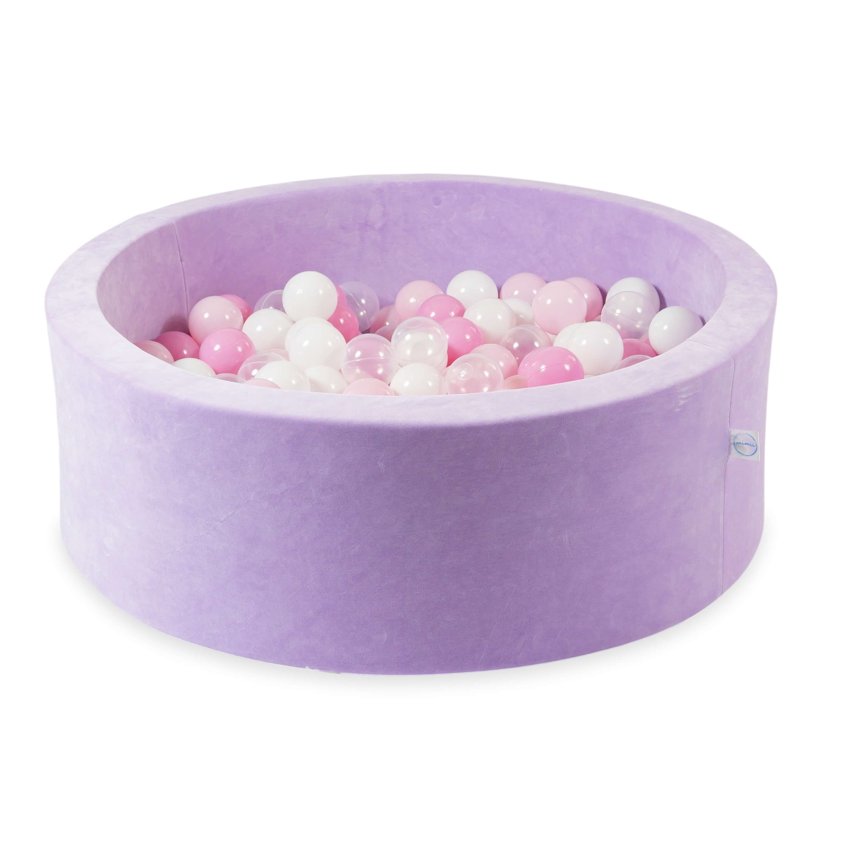 Basen z kulkami Velvet Soft fioletowy 90x30 cm z 200 piłkami