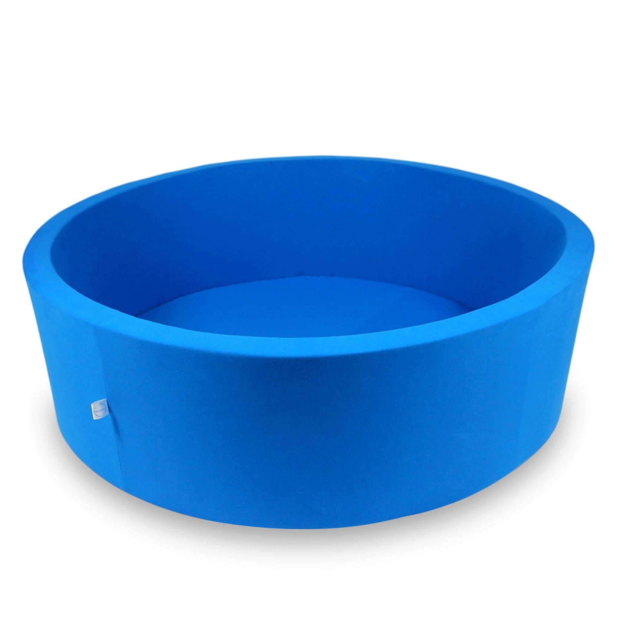 Mimii Bällebad in Blau – rund, 130 × 40 cm, ohne Bälle