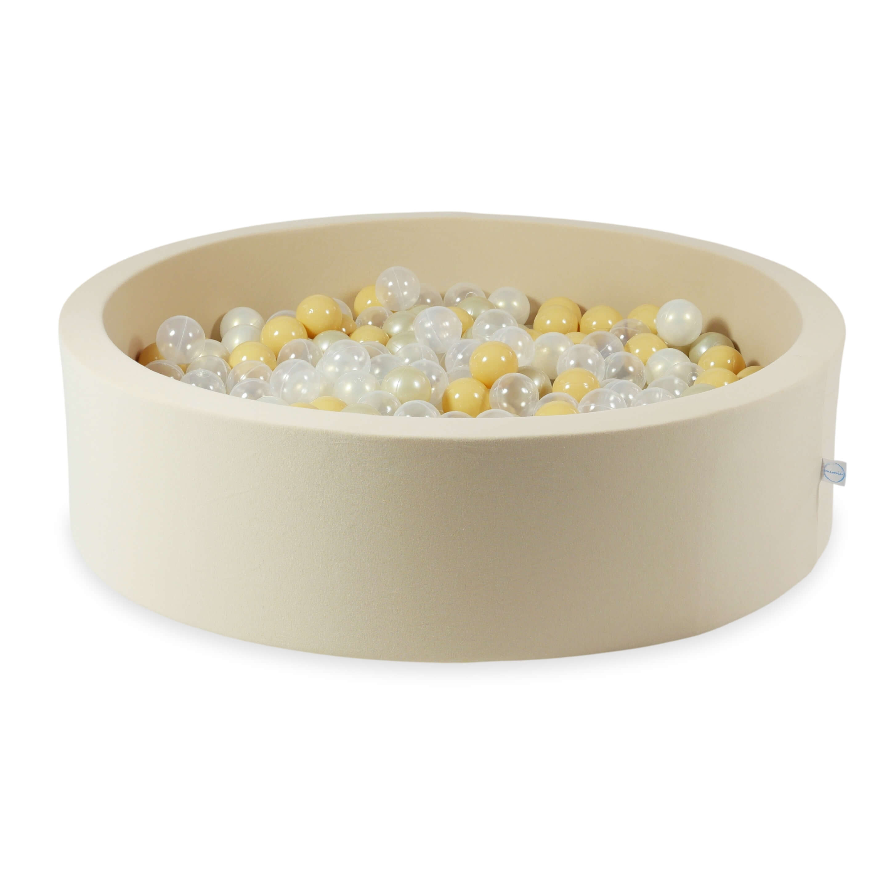 Ball pit with balls 110 × 30 cm beige with 400 balls