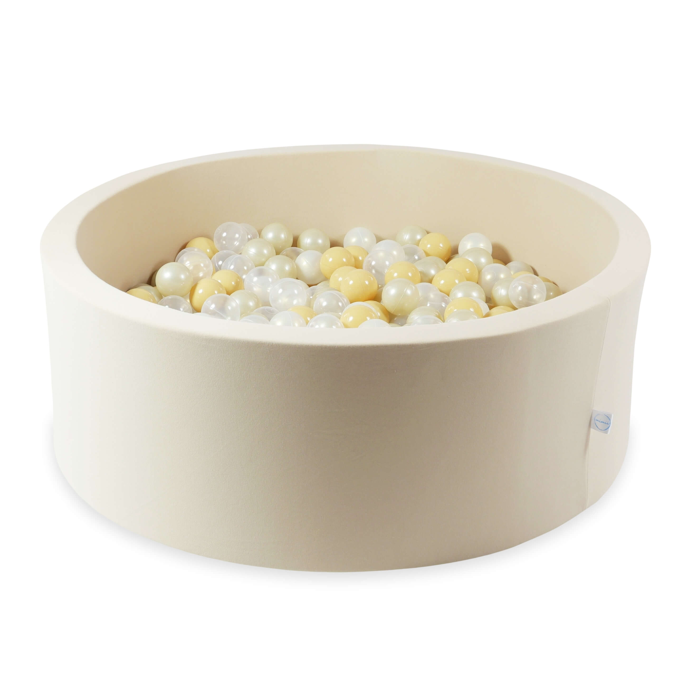 Ball pit with balls 110 × 40 cm beige with 500 balls