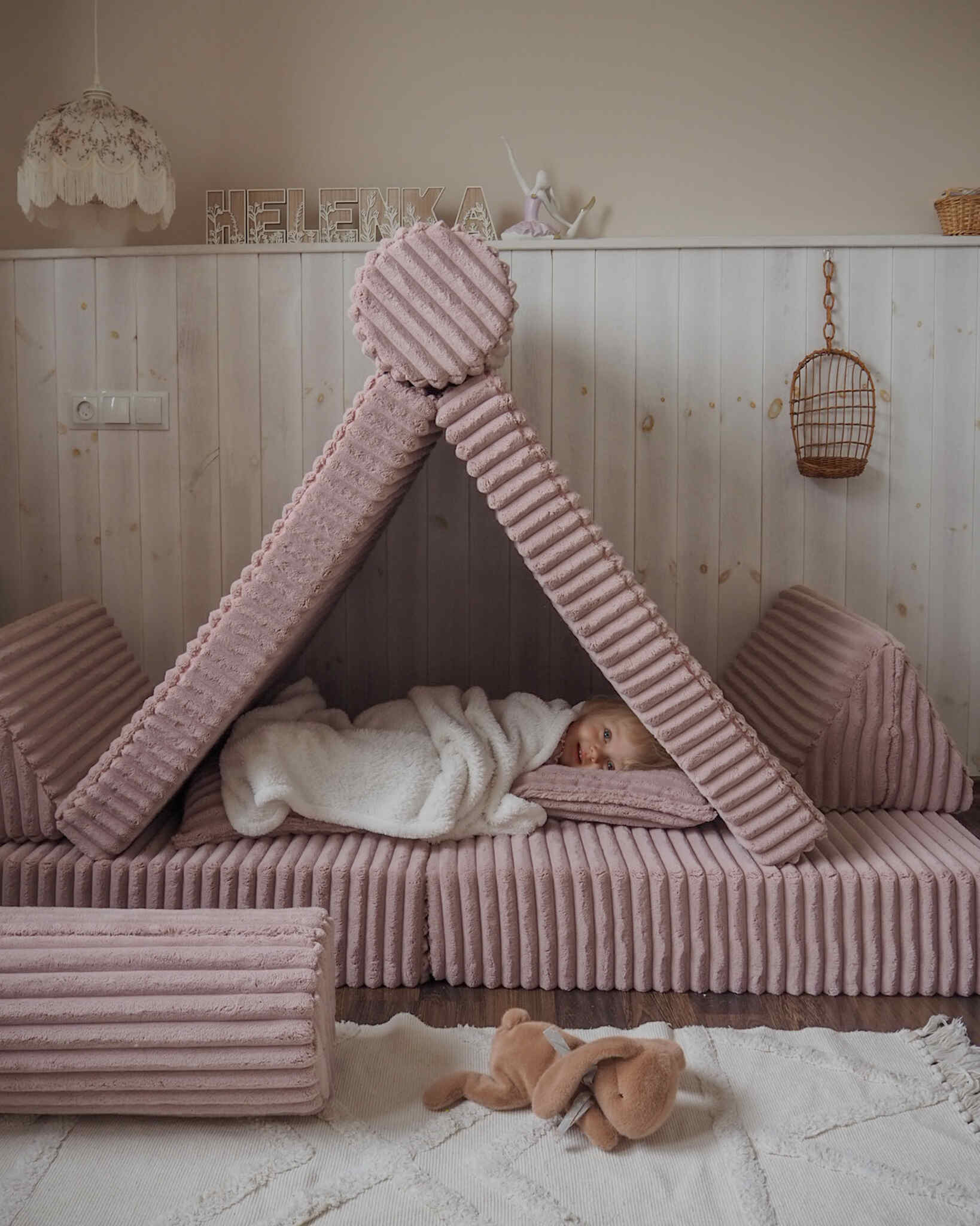 Sofa do zabawy Montessori Premium Wafel