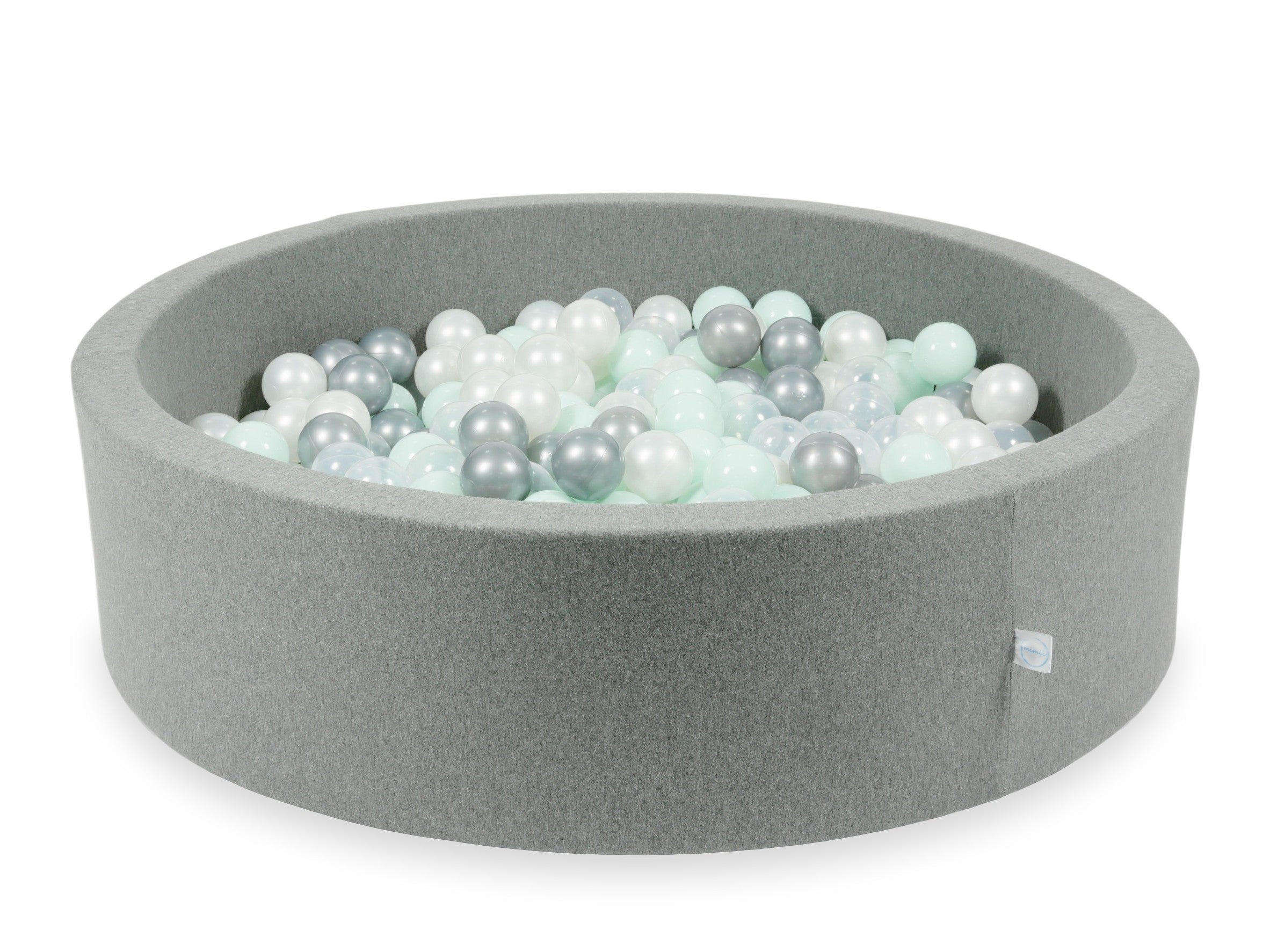Ball pit with balls 110 × 30 cm grey with 400 balls