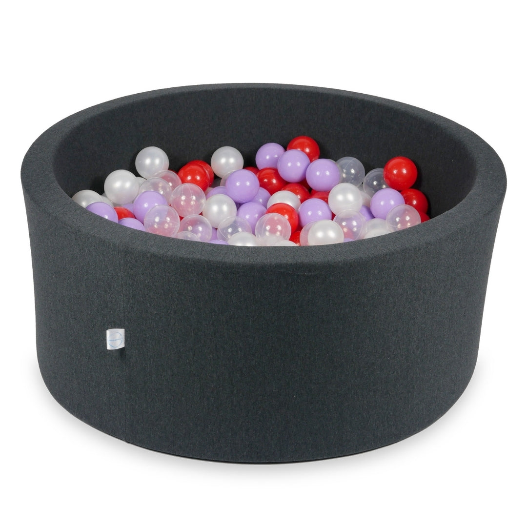 Ball pit with balls 90 × 40 cm graphite with 300 balls