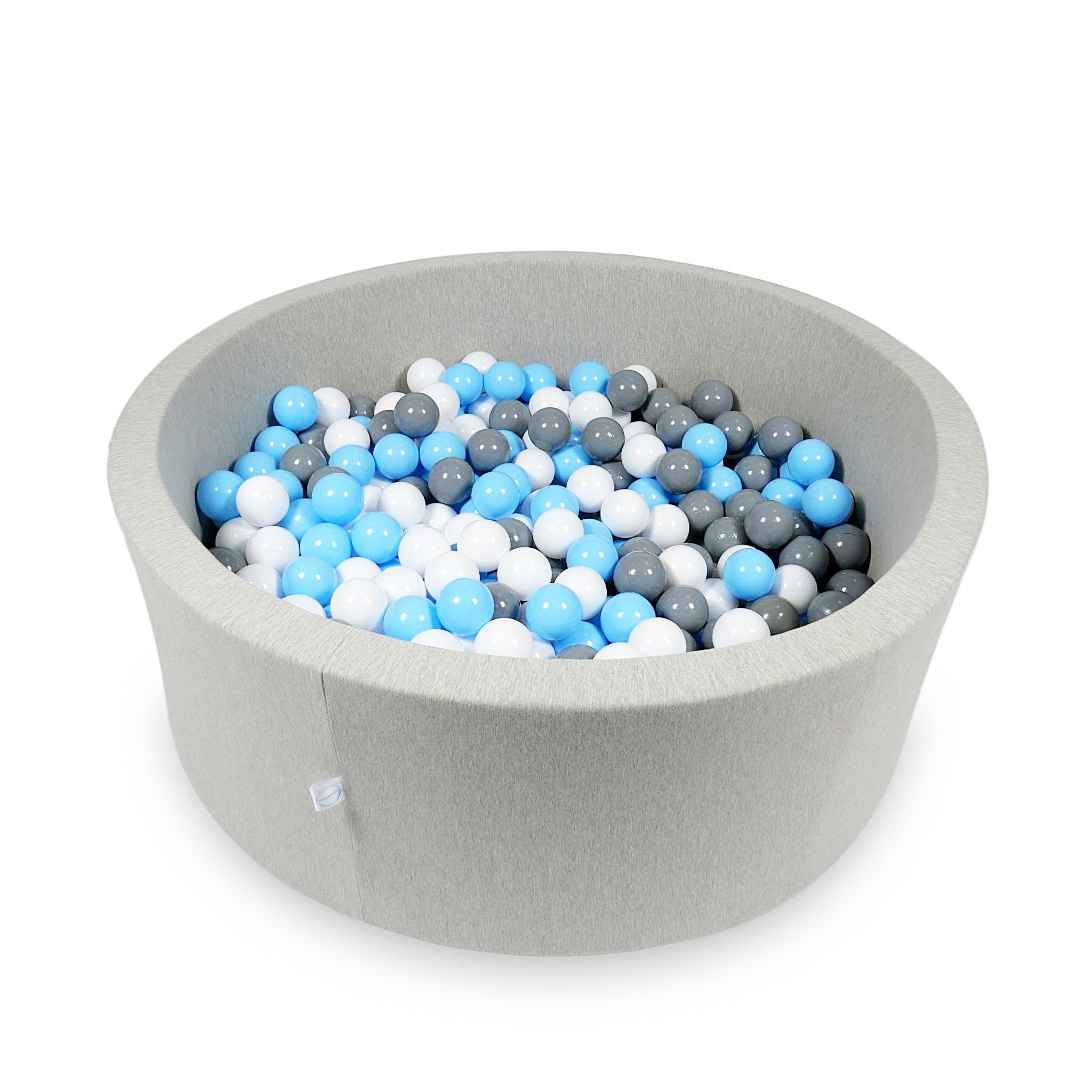 Ball pit with balls 110 × 40 cm light grey with 500 balls