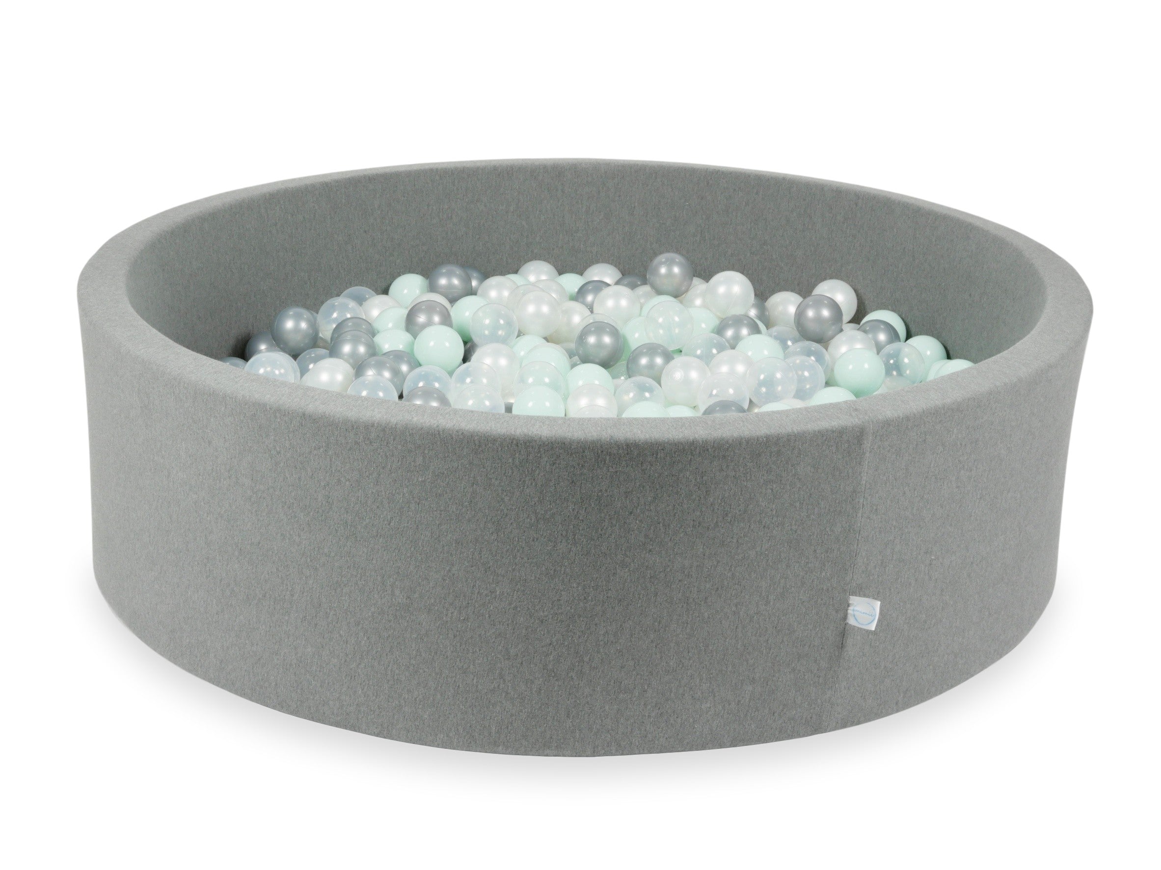 Ball pit with balls 130 × 40 cm grey with 700 balls