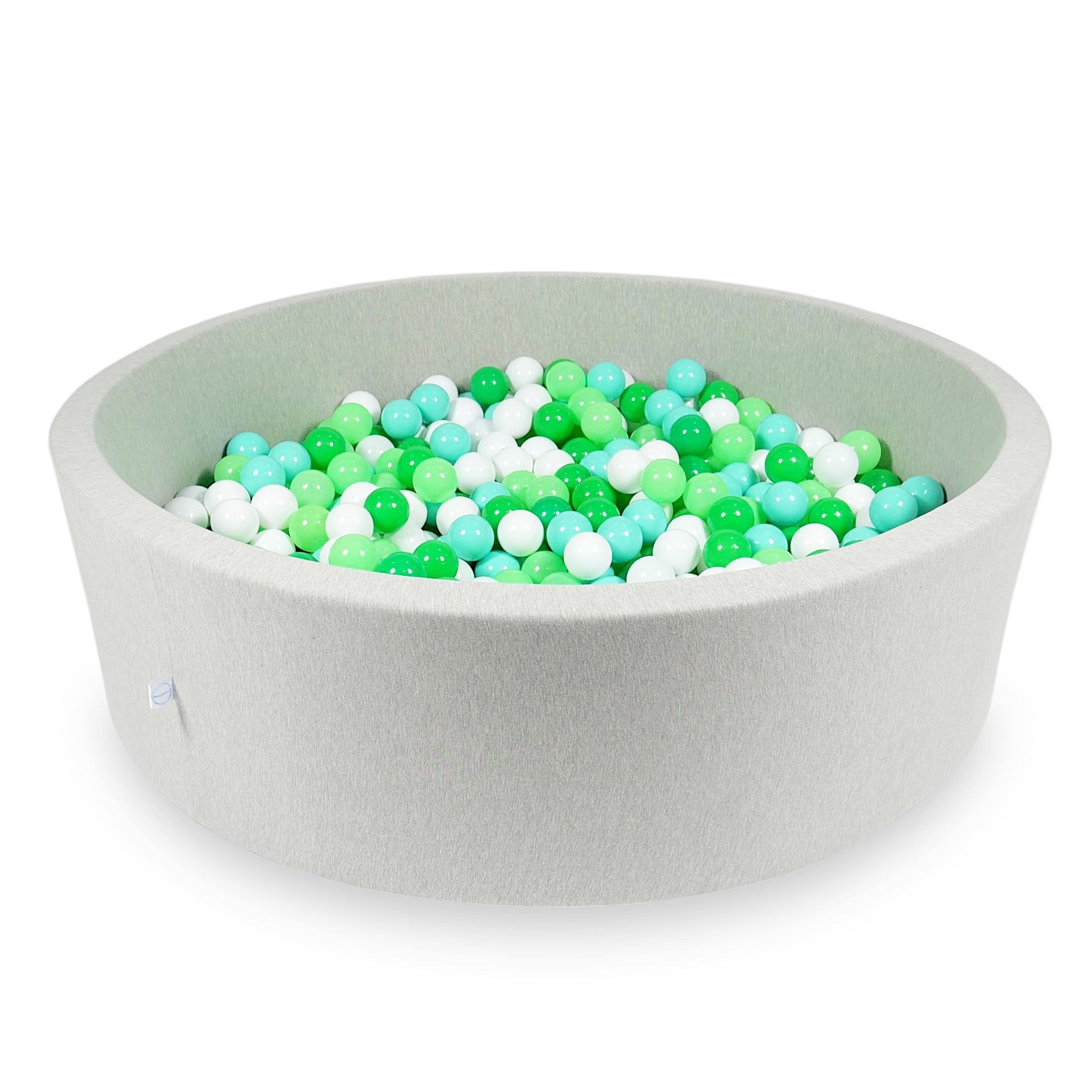 Ball pit with balls 130 × 40 cm light grey with 700 balls