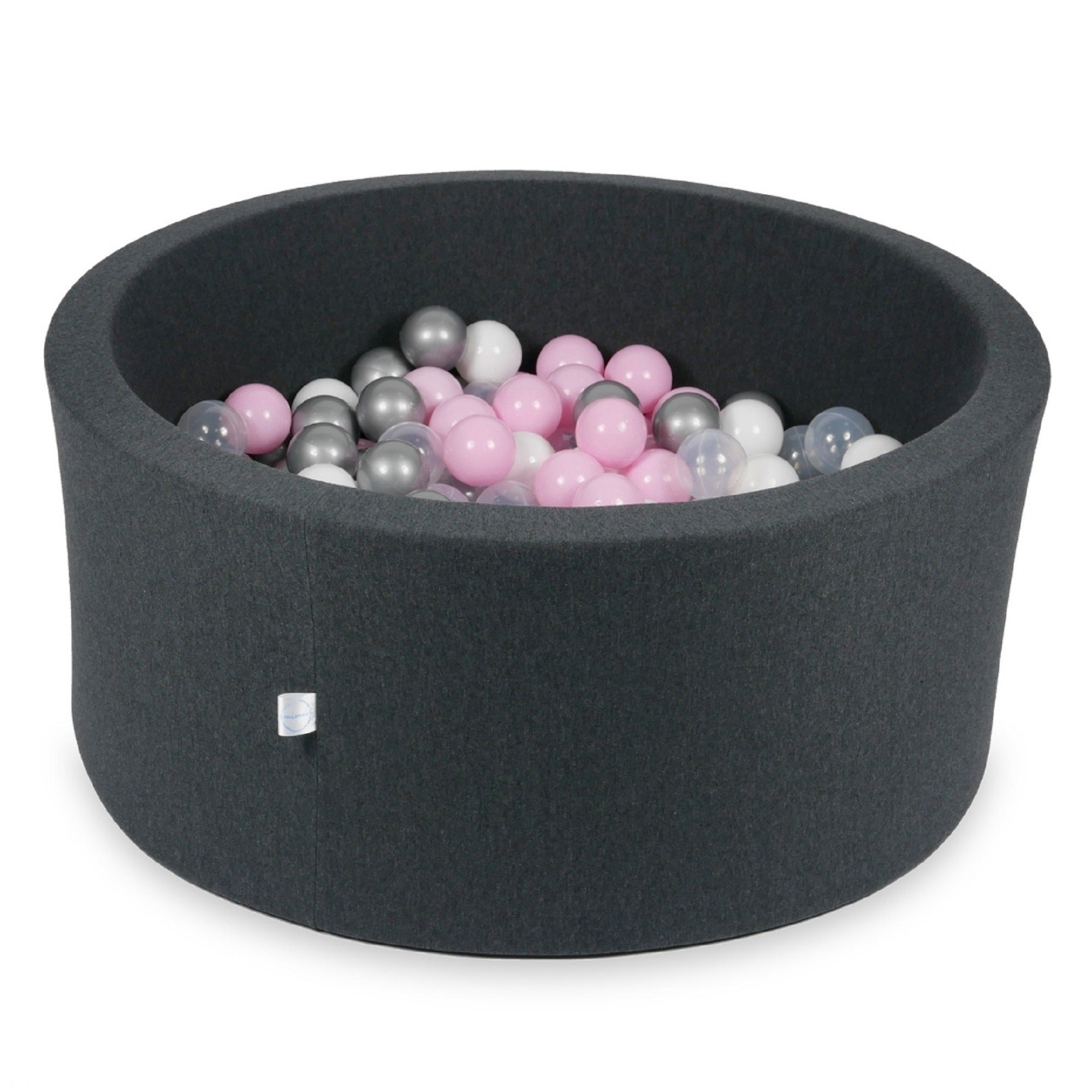 Ball pit with balls 90 × 40 cm graphite with 300 balls