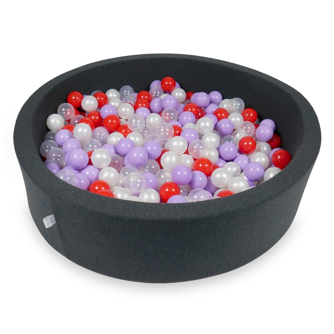 Ball pit with balls 110 × 30 cm graphite with 400 balls