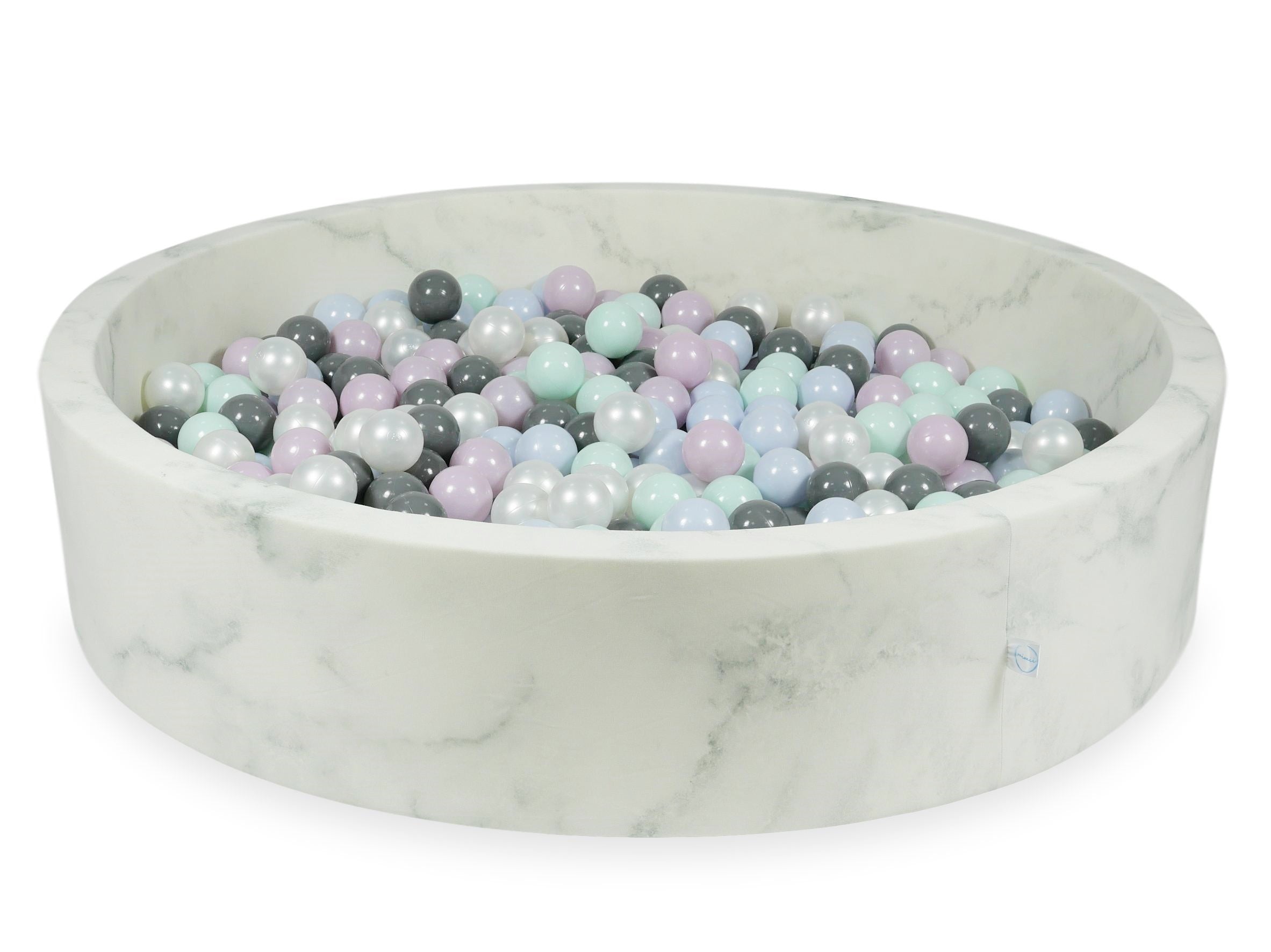 Ball pit with balls 130 × 30 cm velvet with 600 balls