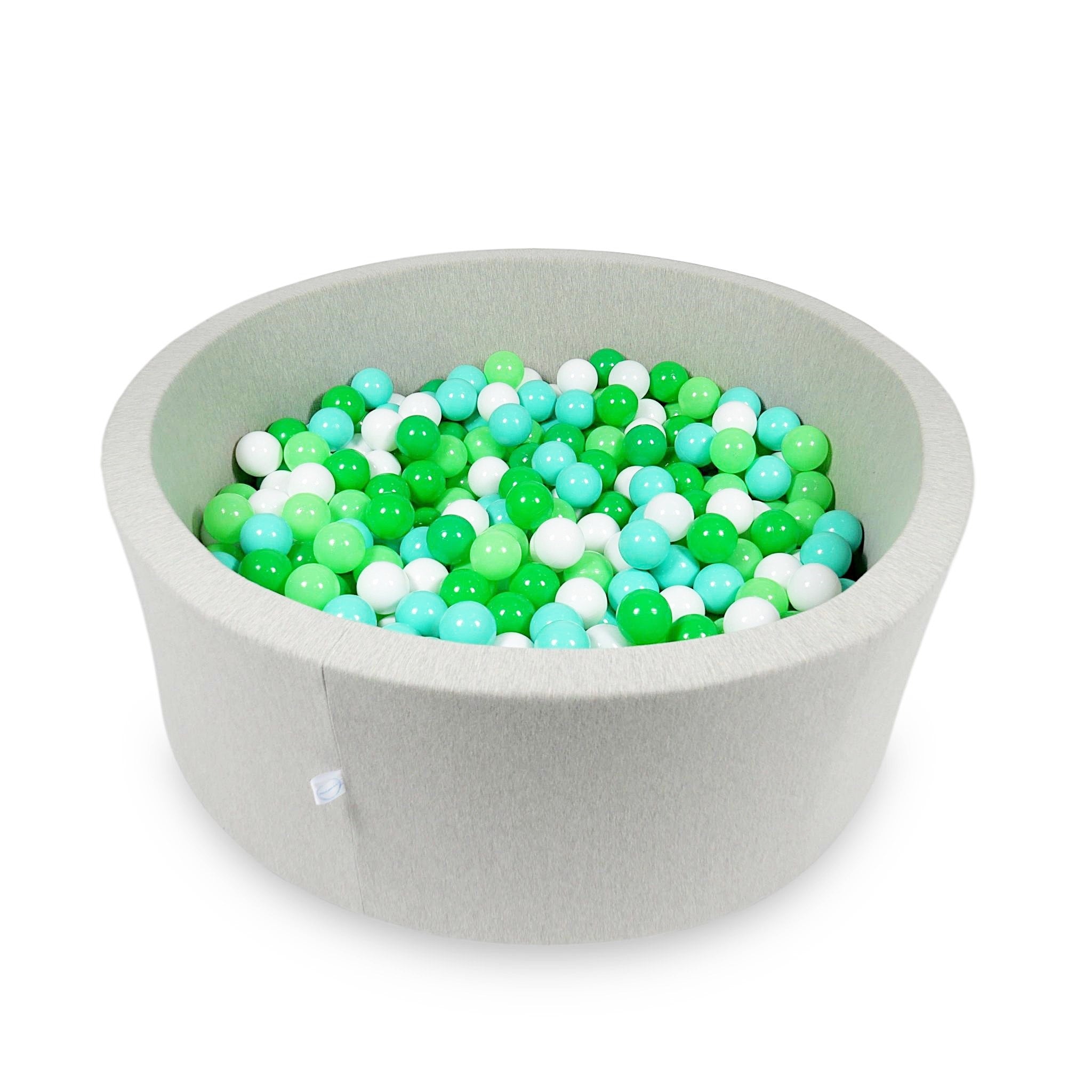 Ball pit with balls 110 × 40 cm light grey with 500 balls